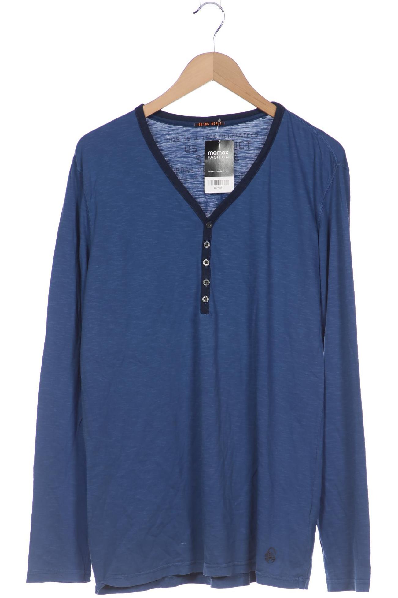 

QS by s.Oliver Herren Langarmshirt, blau, Gr. 54
