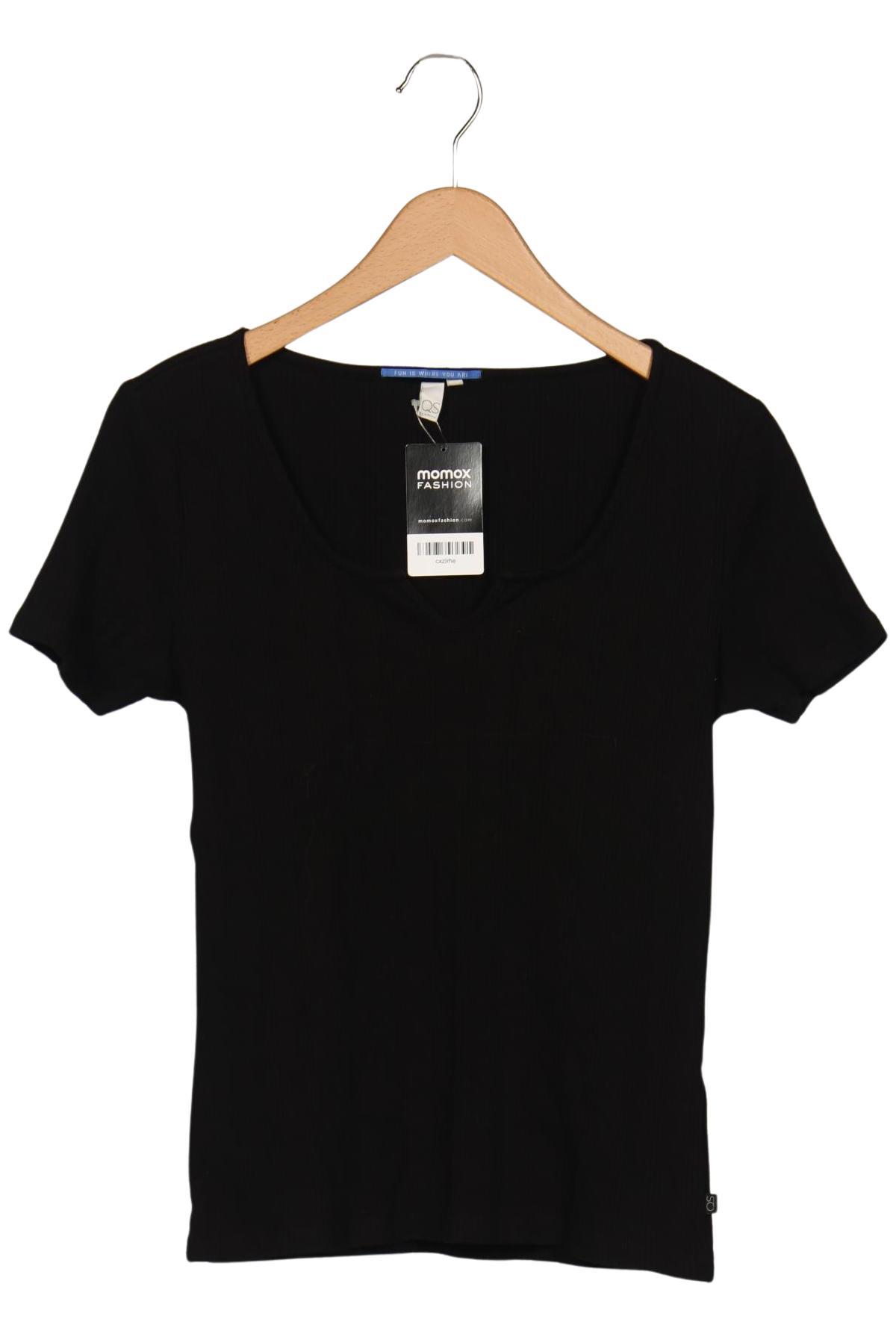

QS by s.Oliver Damen T-Shirt, schwarz, Gr. 44