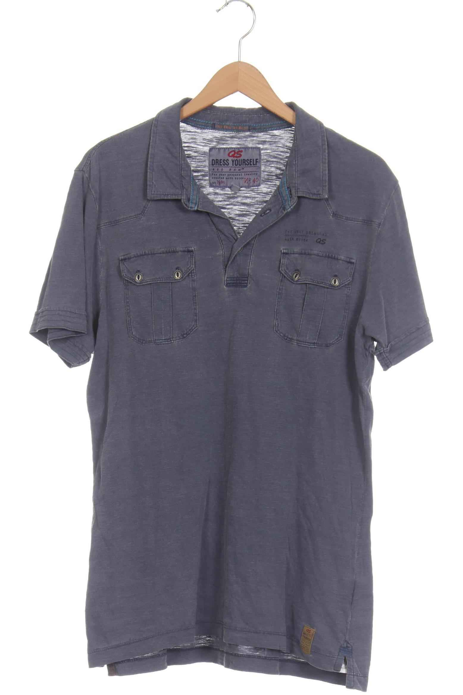 Thumbnail - QS by s.Oliver Herren T-Shirt, blau, Gr.