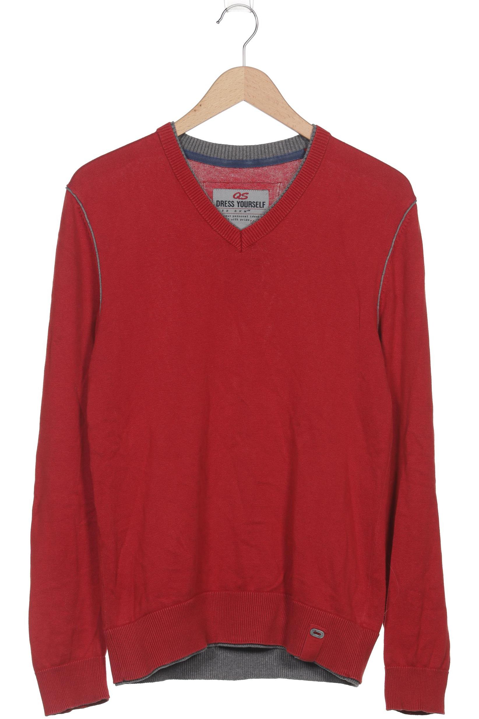 

QS by s.Oliver Herren Pullover, rot, Gr. 48