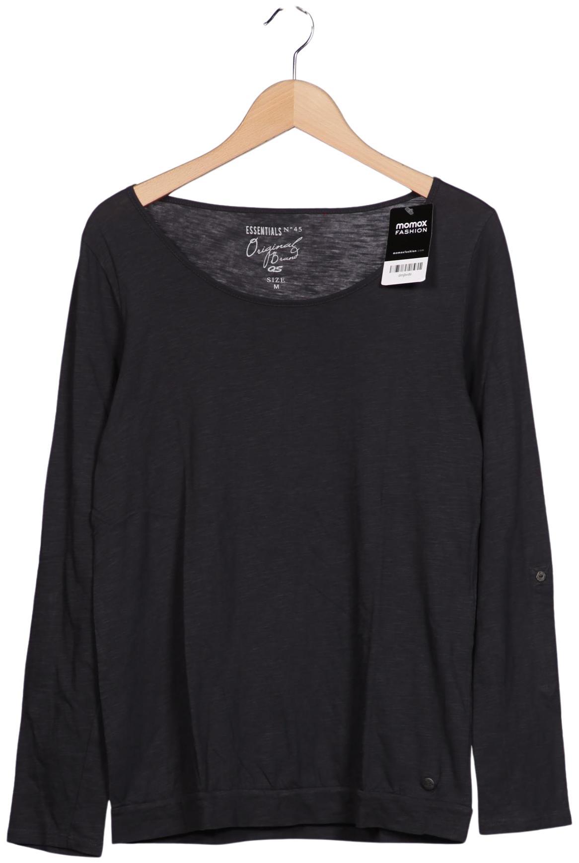 

QS by s.Oliver Damen Langarmshirt, grau, Gr. 38