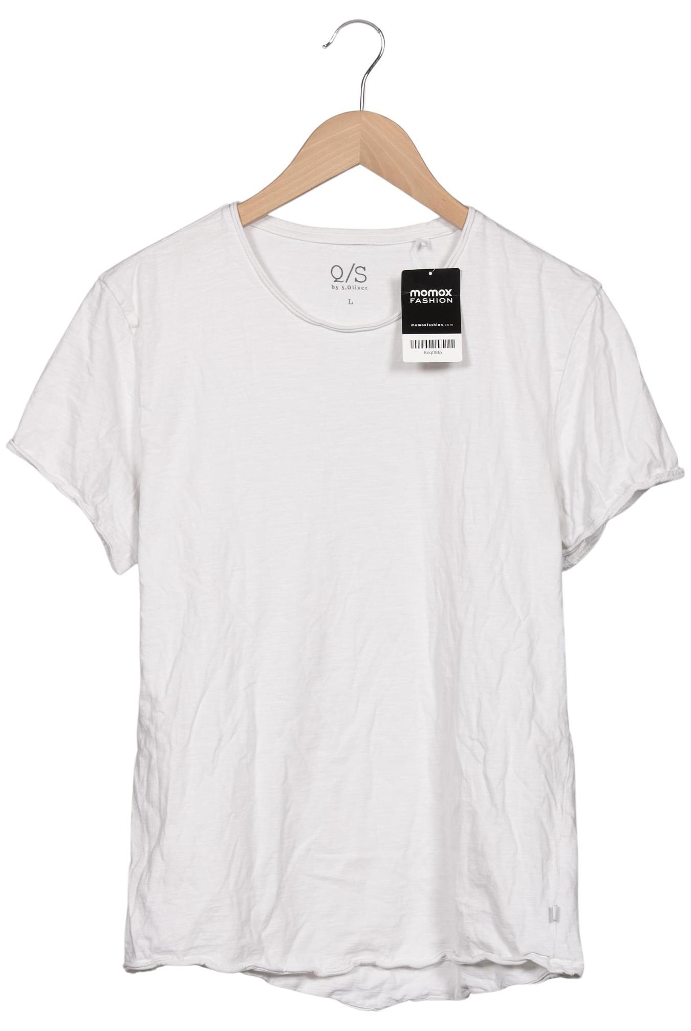 

QS by s.Oliver Damen T-Shirt, weiß, Gr. 42