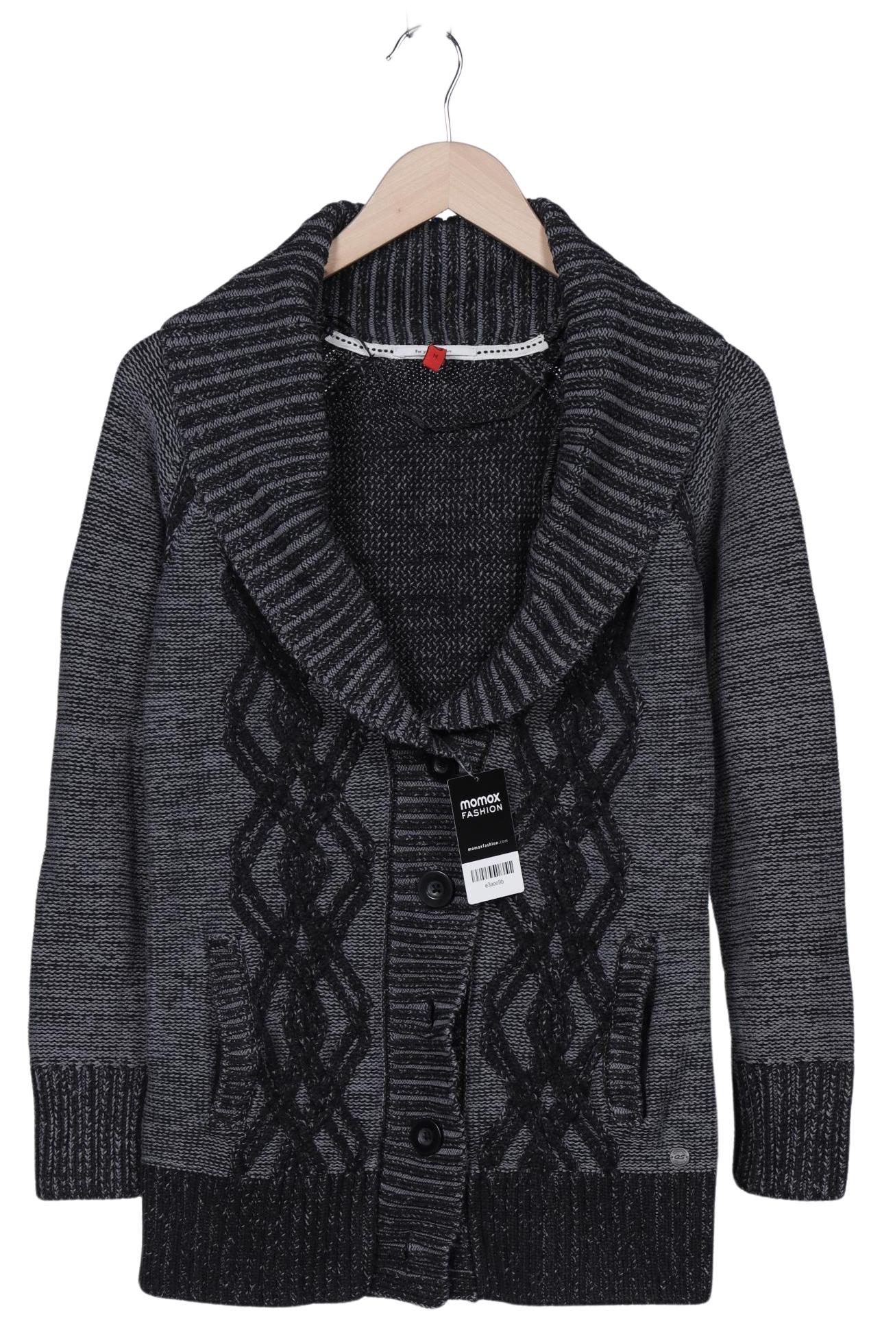 

QS by s.Oliver Damen Strickjacke, grau, Gr. 38