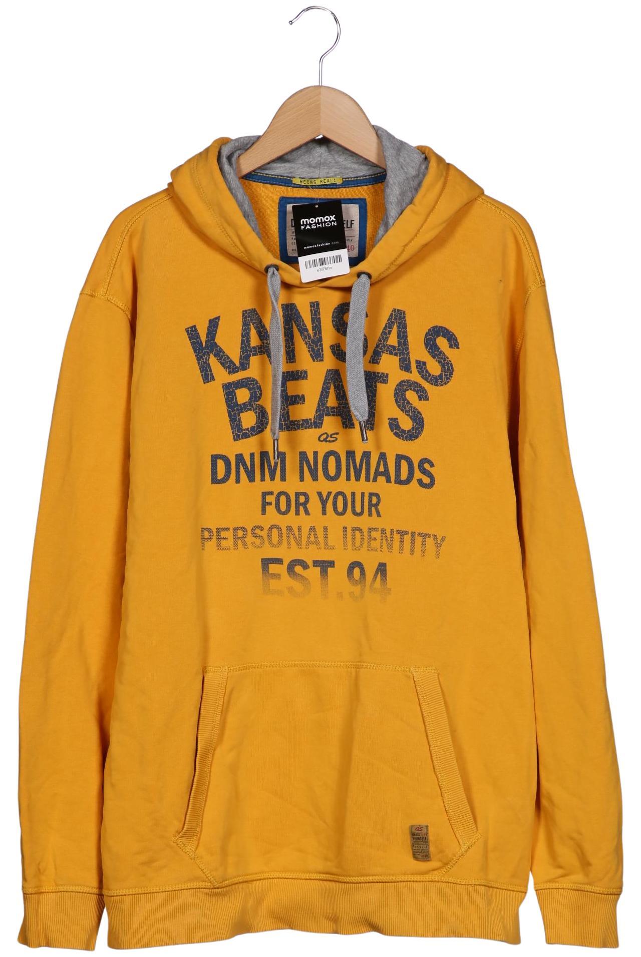 

QS by s.Oliver Herren Kapuzenpullover, gelb, Gr. 56