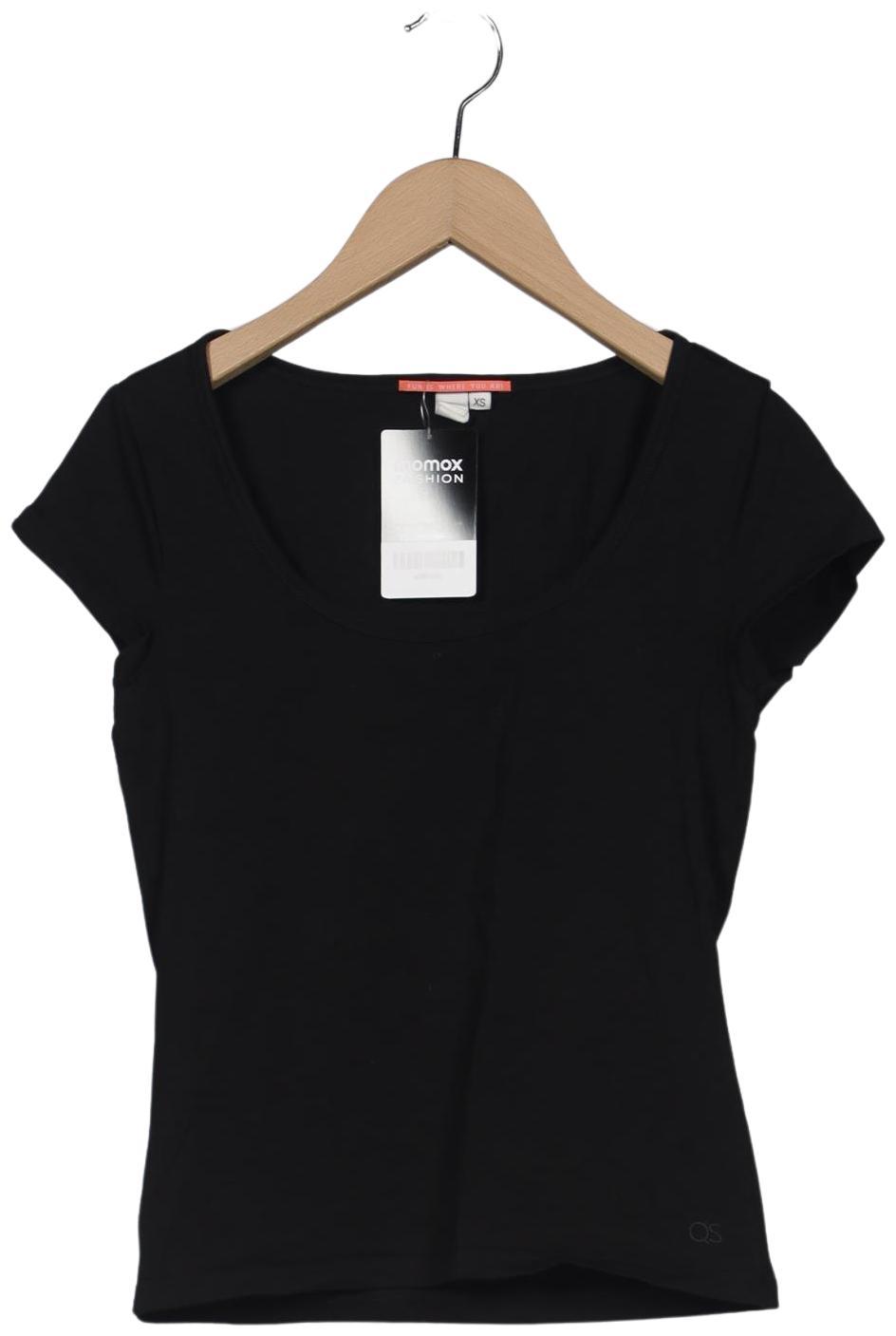 

QS by s.Oliver Damen T-Shirt, schwarz, Gr. 34