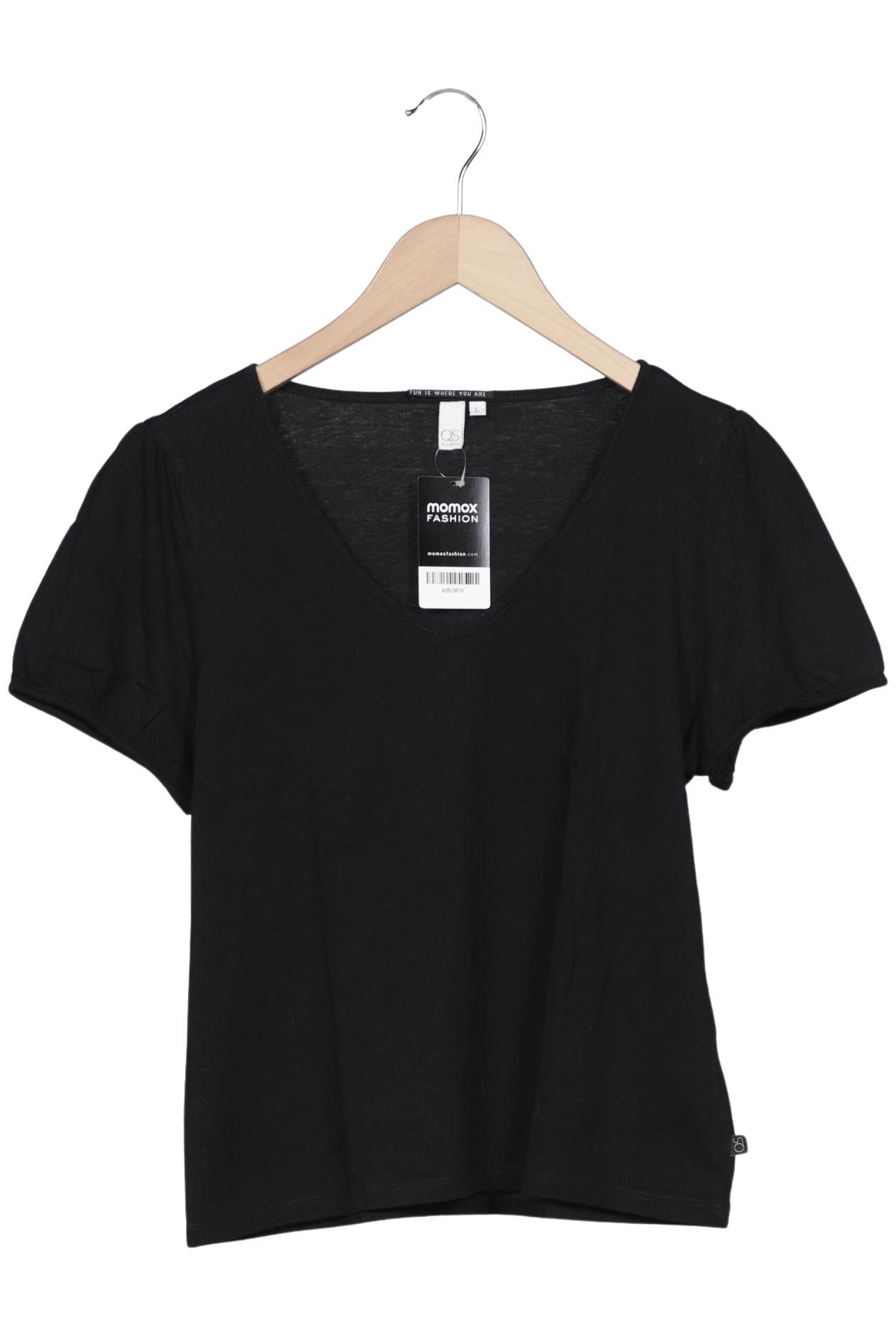 

QS by s.Oliver Damen T-Shirt, schwarz, Gr. 42