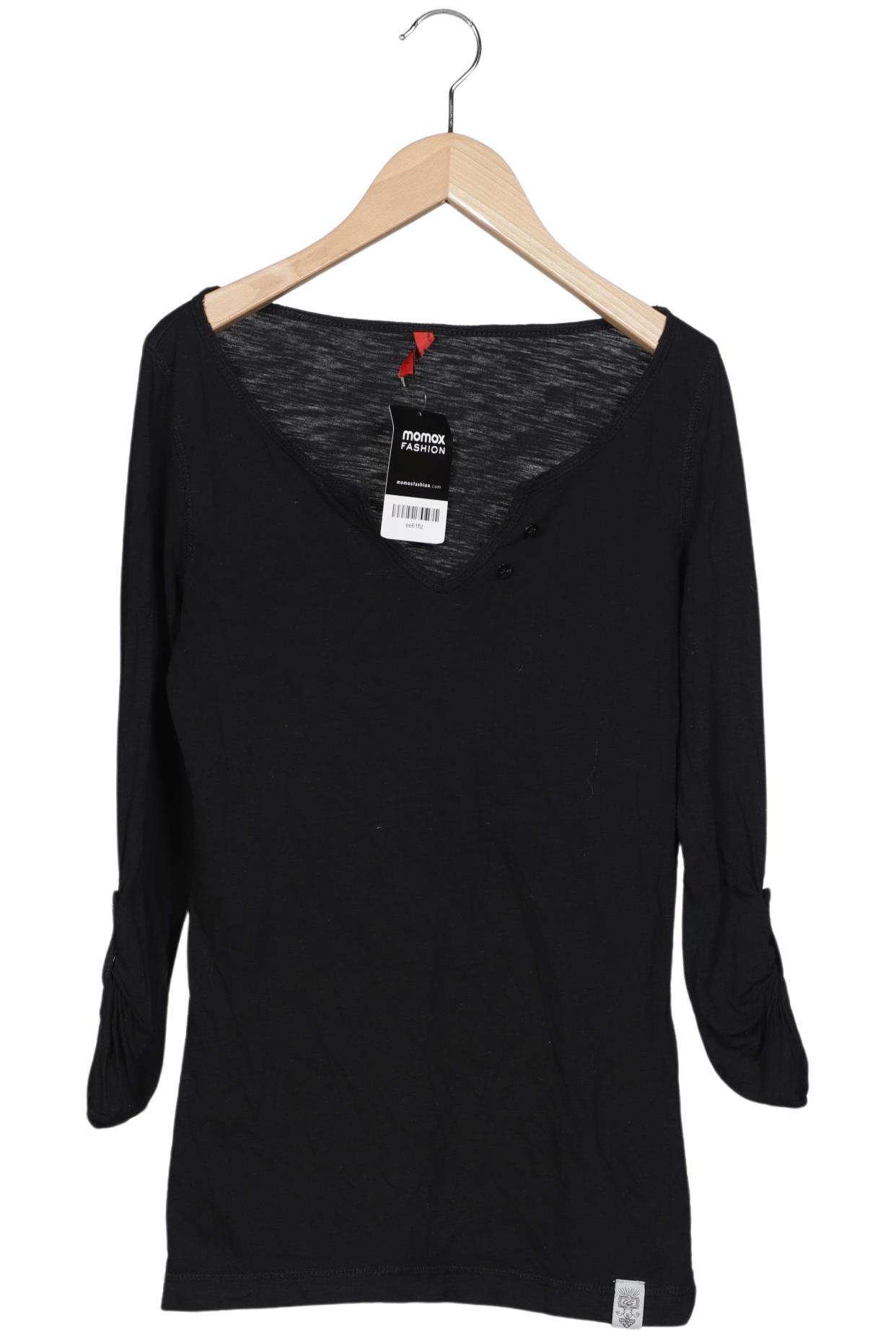 

QS by s.Oliver Damen Langarmshirt, schwarz, Gr. 36