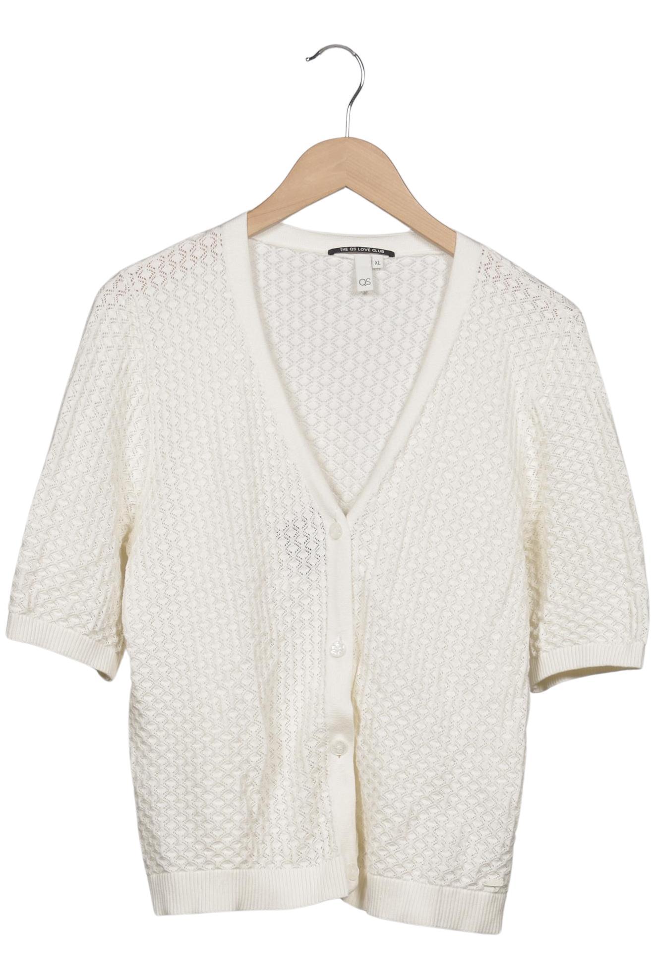 

QS by s.Oliver Damen Strickjacke, cremeweiß, Gr. 44