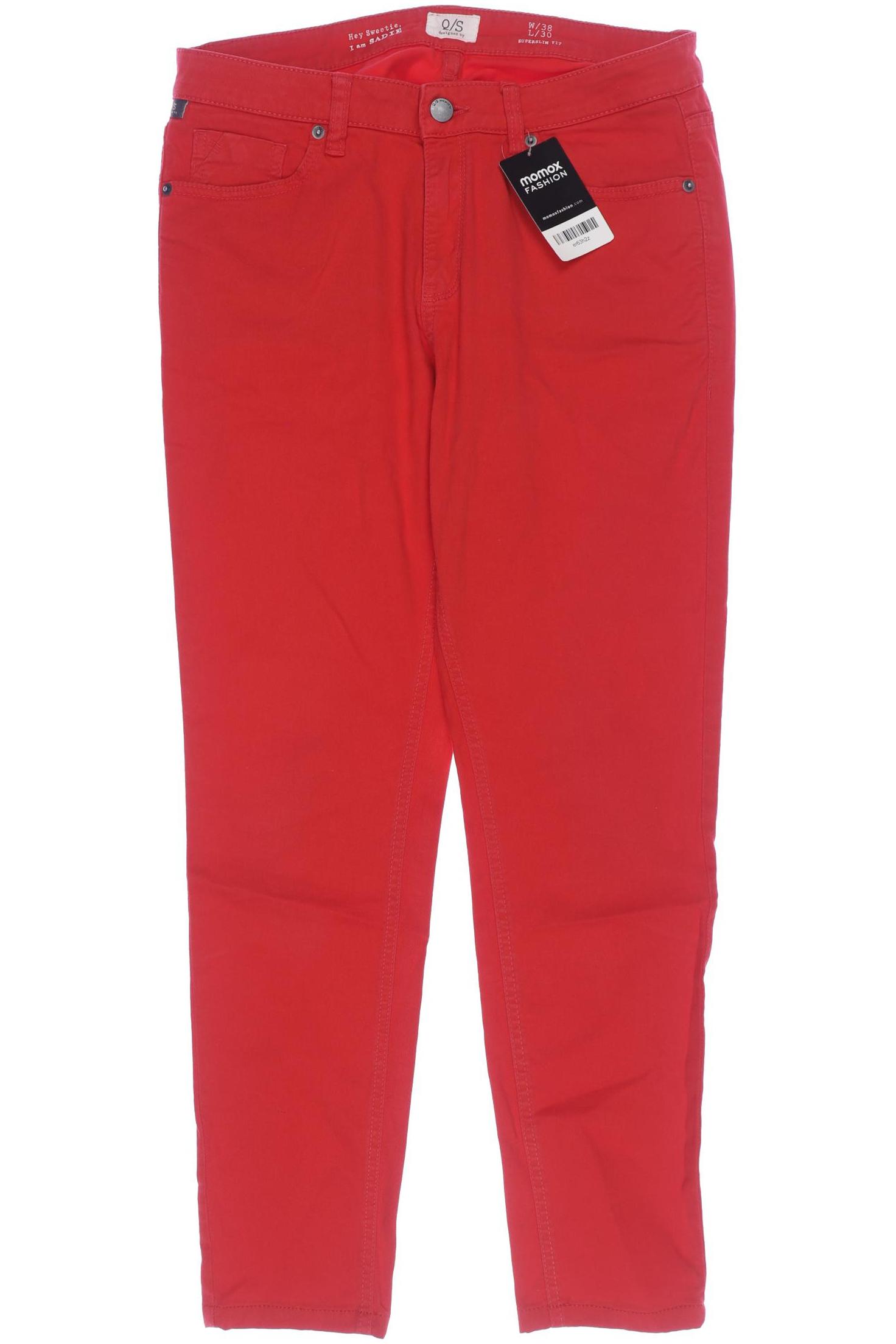 

QS by s.Oliver Damen Jeans, rot, Gr. 38