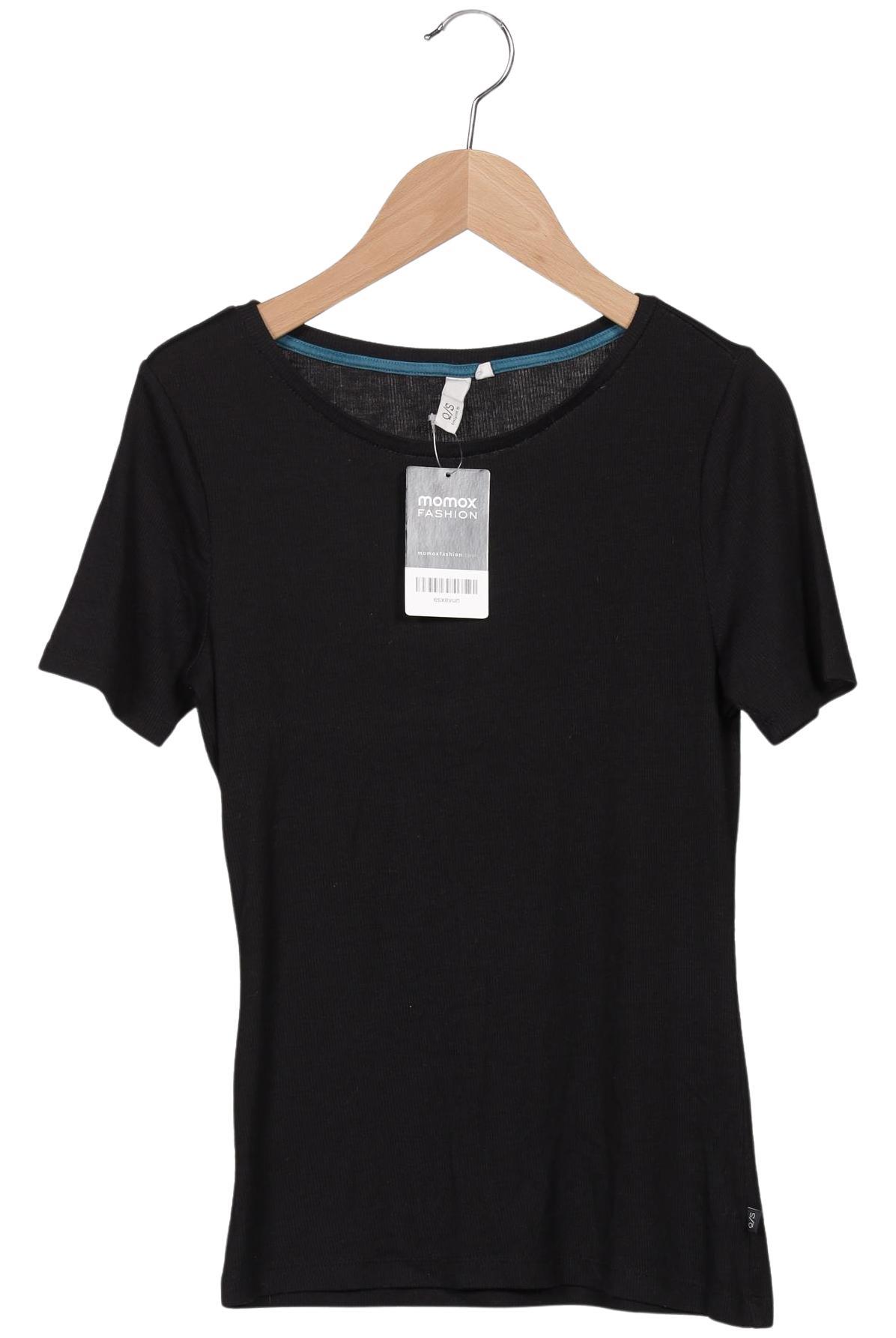 

QS by s.Oliver Damen T-Shirt, schwarz, Gr. 34