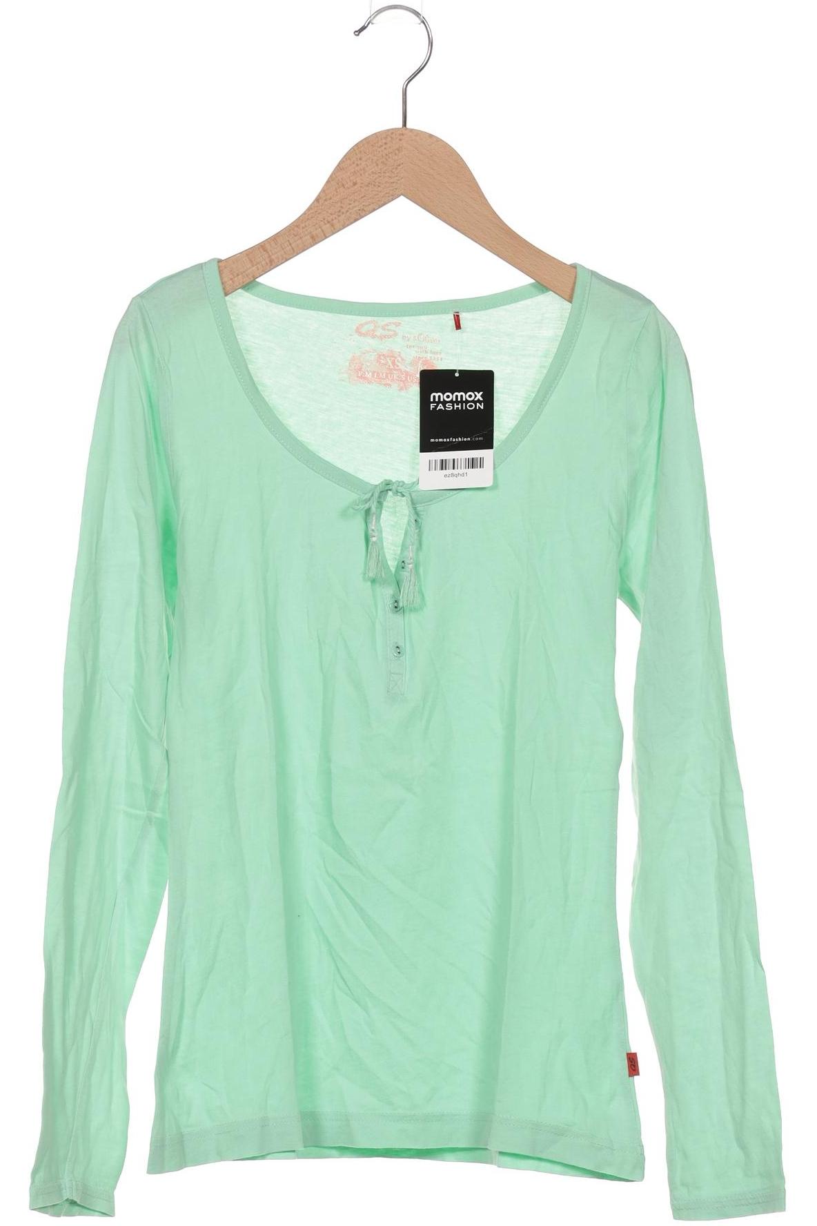 

QS by s.Oliver Damen Langarmshirt, hellgrün, Gr. 34