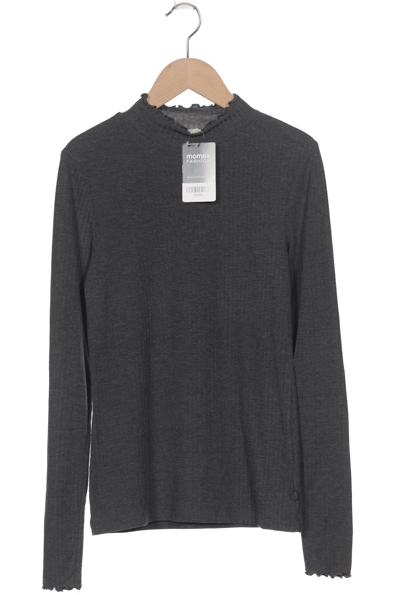 

QS by s.Oliver Damen Langarmshirt, grau, Gr. 34