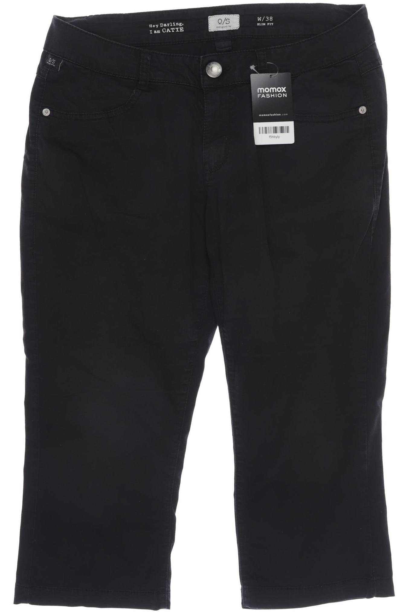

QS by s.Oliver Damen Stoffhose, schwarz, Gr. 38