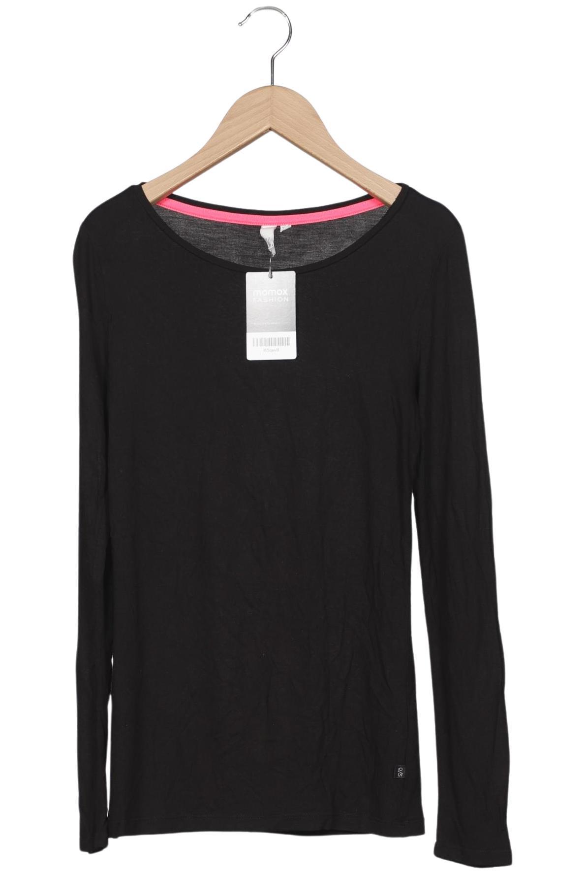 

QS by s.Oliver Damen Langarmshirt, schwarz, Gr. 34