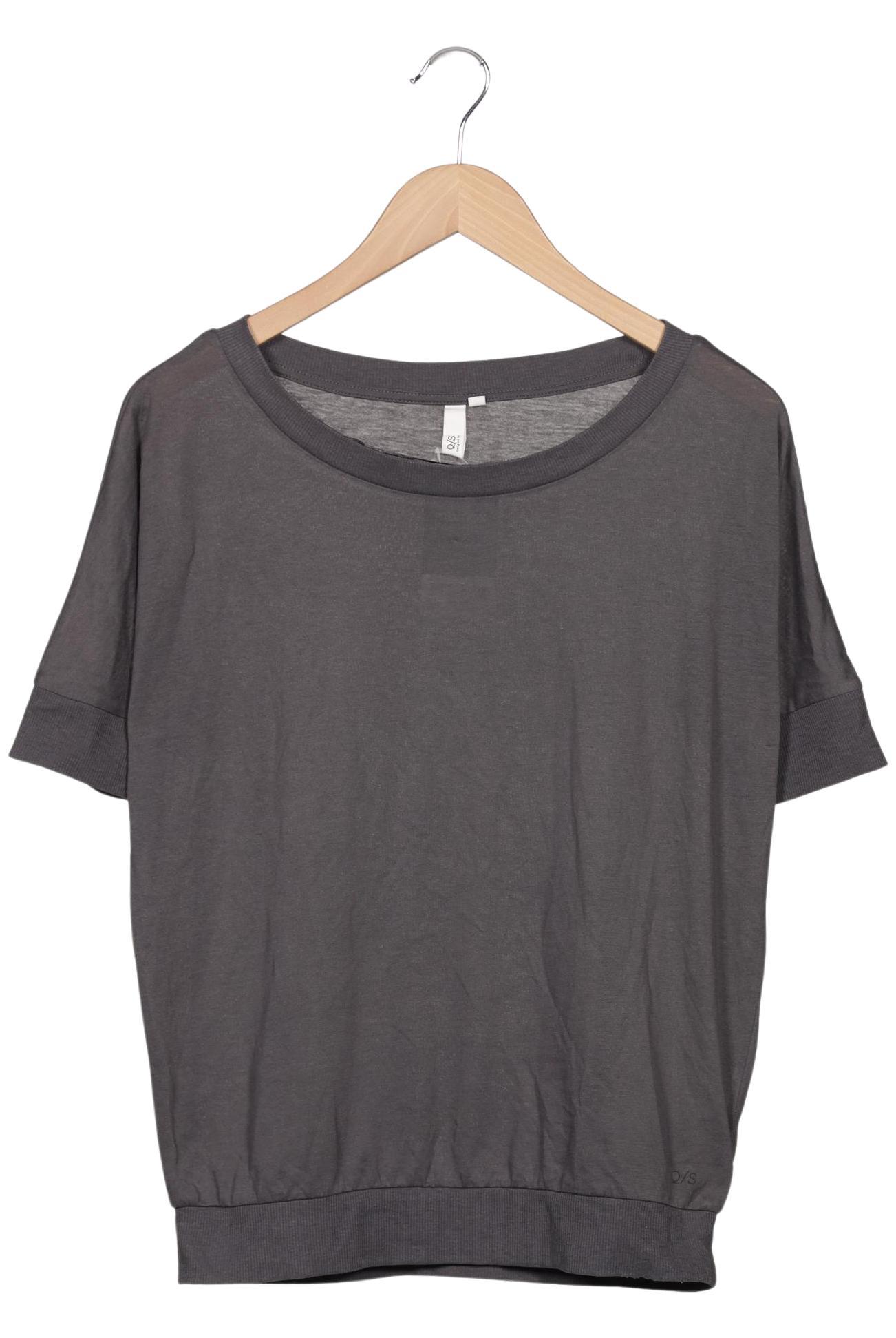 

QS by s.Oliver Damen T-Shirt, grau, Gr. 34
