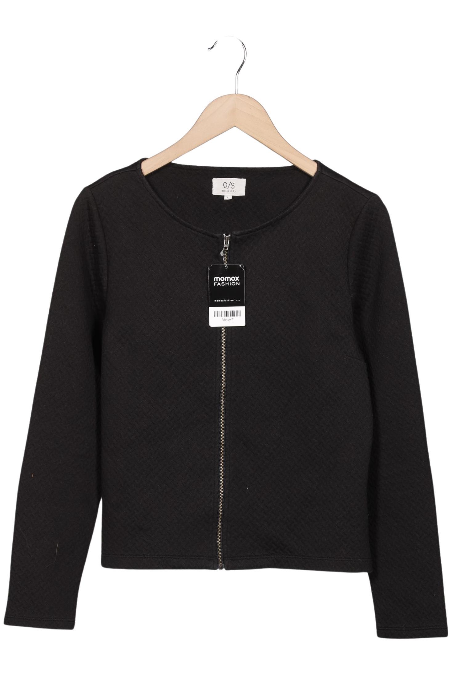 

QS by s.Oliver Damen Strickjacke, schwarz, Gr. 42