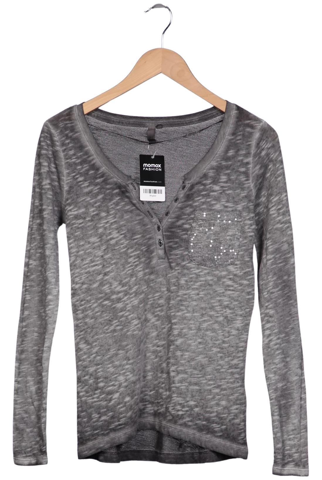 

QS by s.Oliver Damen Langarmshirt, grau, Gr. 34