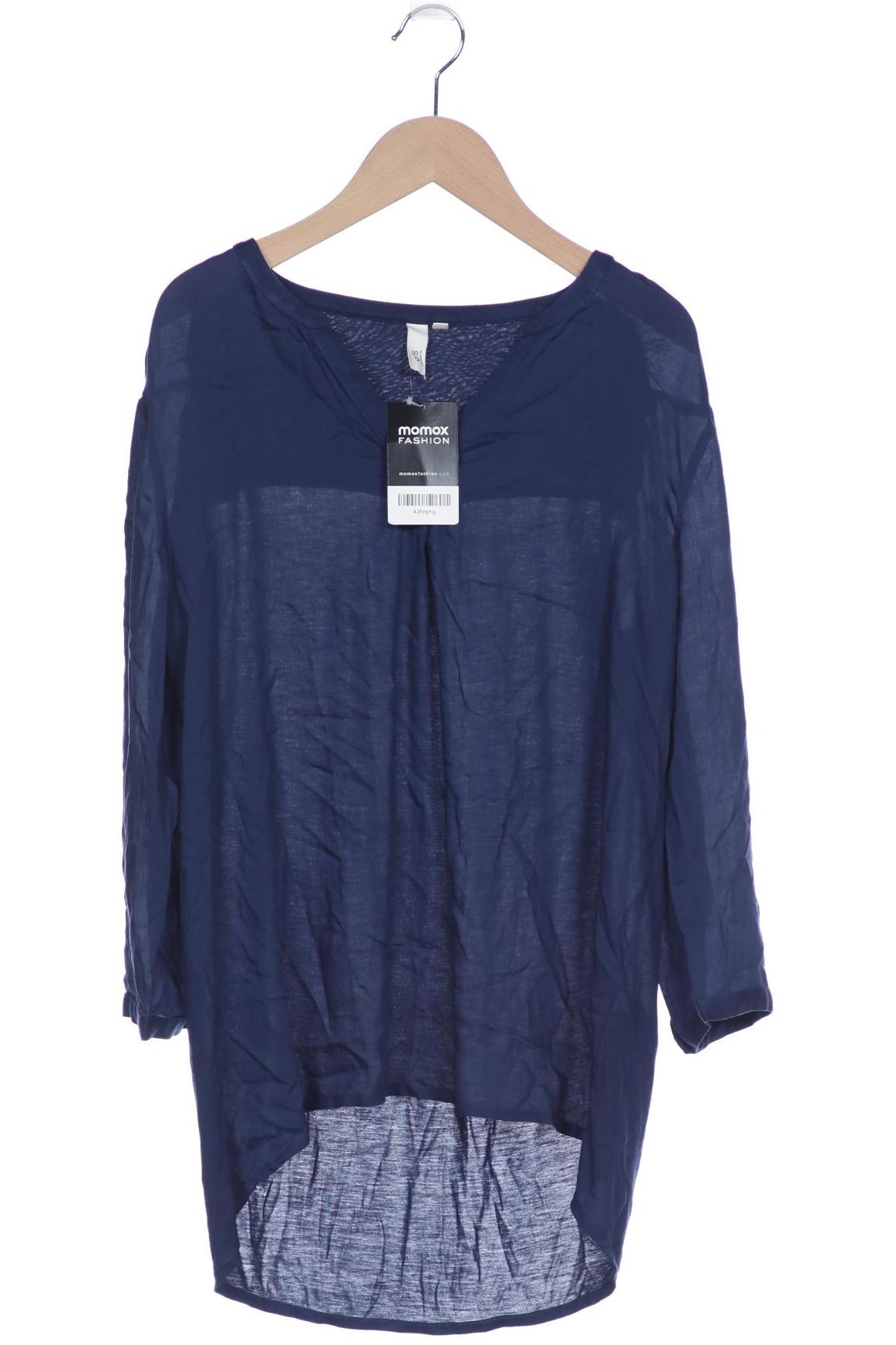 

QS by s.Oliver Damen Langarmshirt, marineblau, Gr. 36