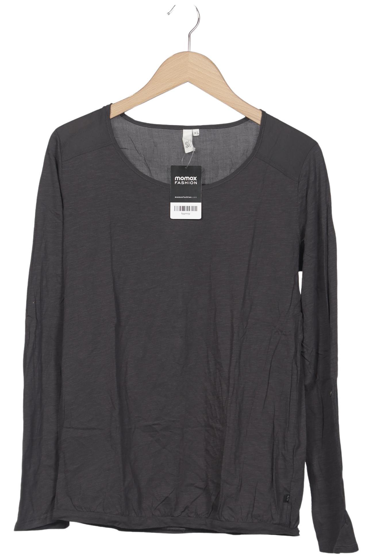 

QS by s.Oliver Damen Langarmshirt, grau, Gr. 44