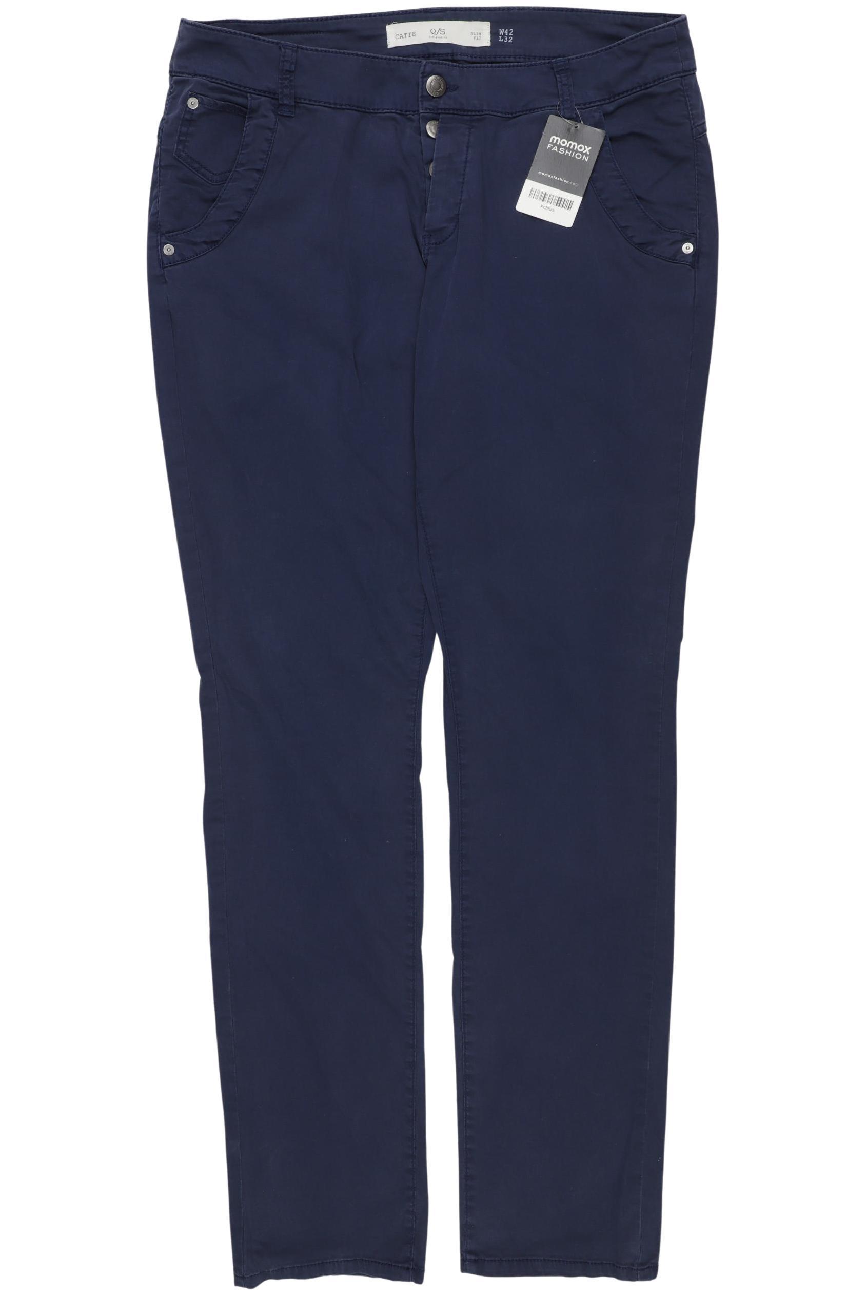 

QS by s.Oliver Damen Stoffhose, marineblau, Gr. 42