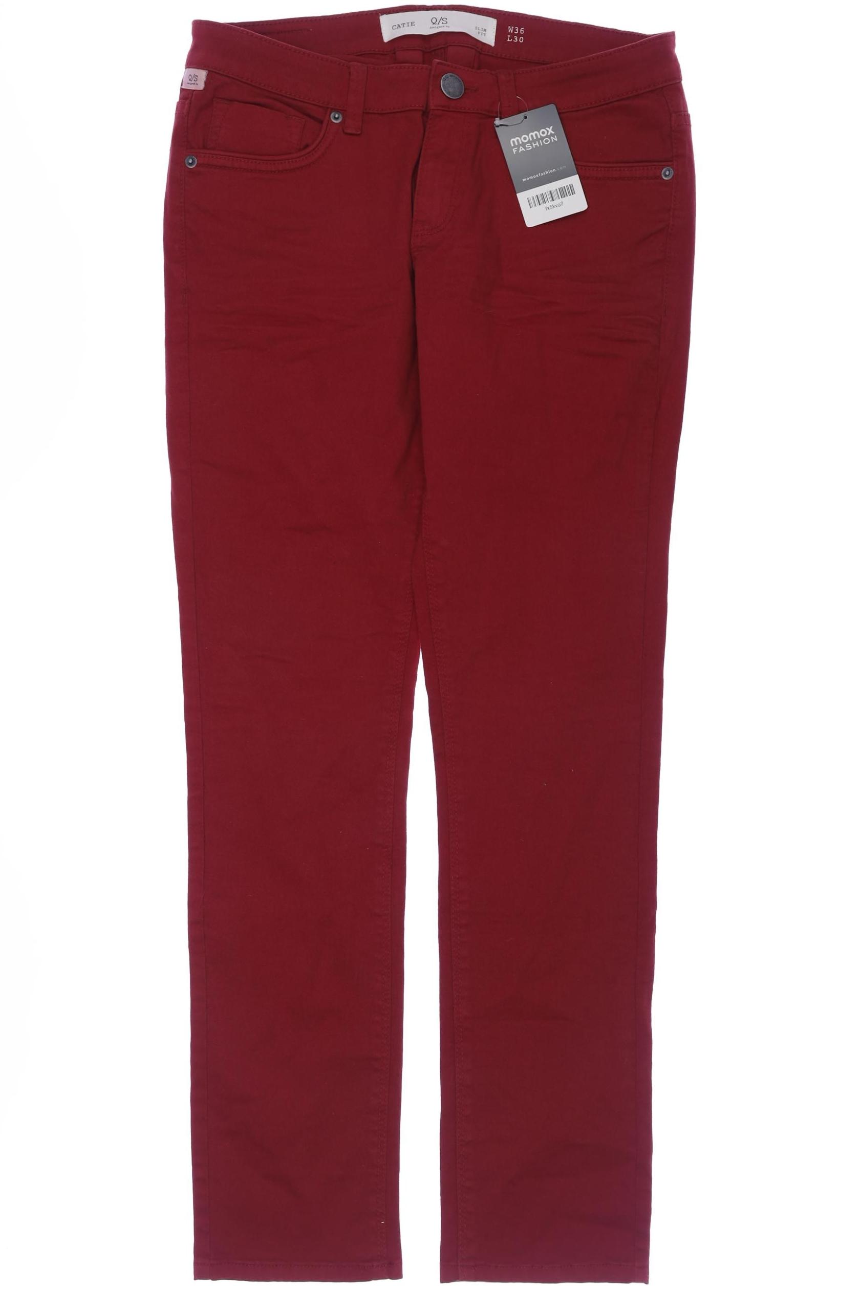 

QS by s.Oliver Damen Jeans, rot, Gr. 36