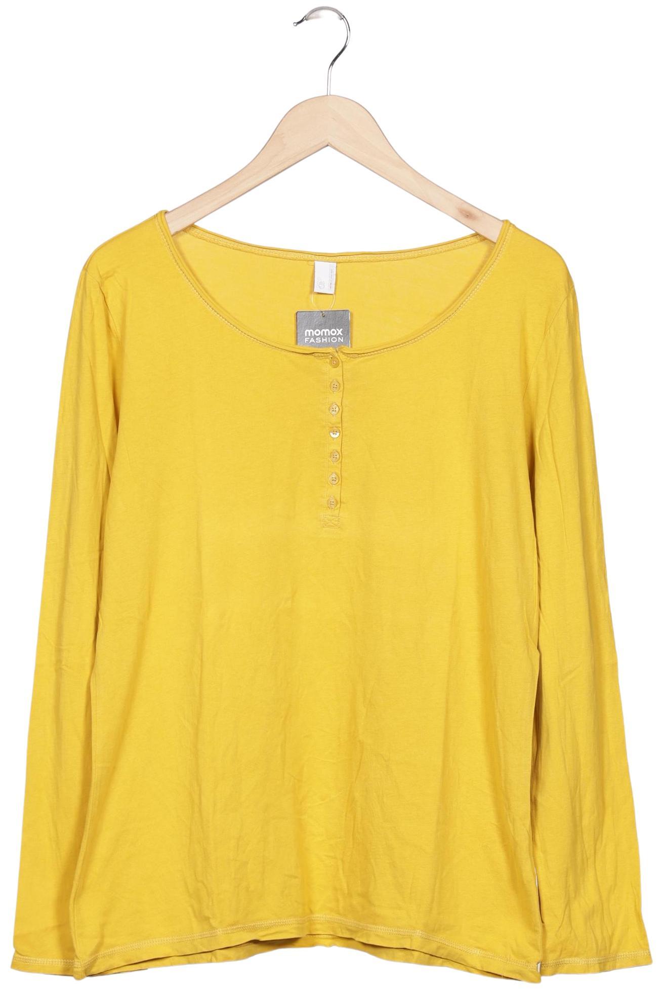 

QS by s.Oliver Damen Langarmshirt, gelb, Gr. 44