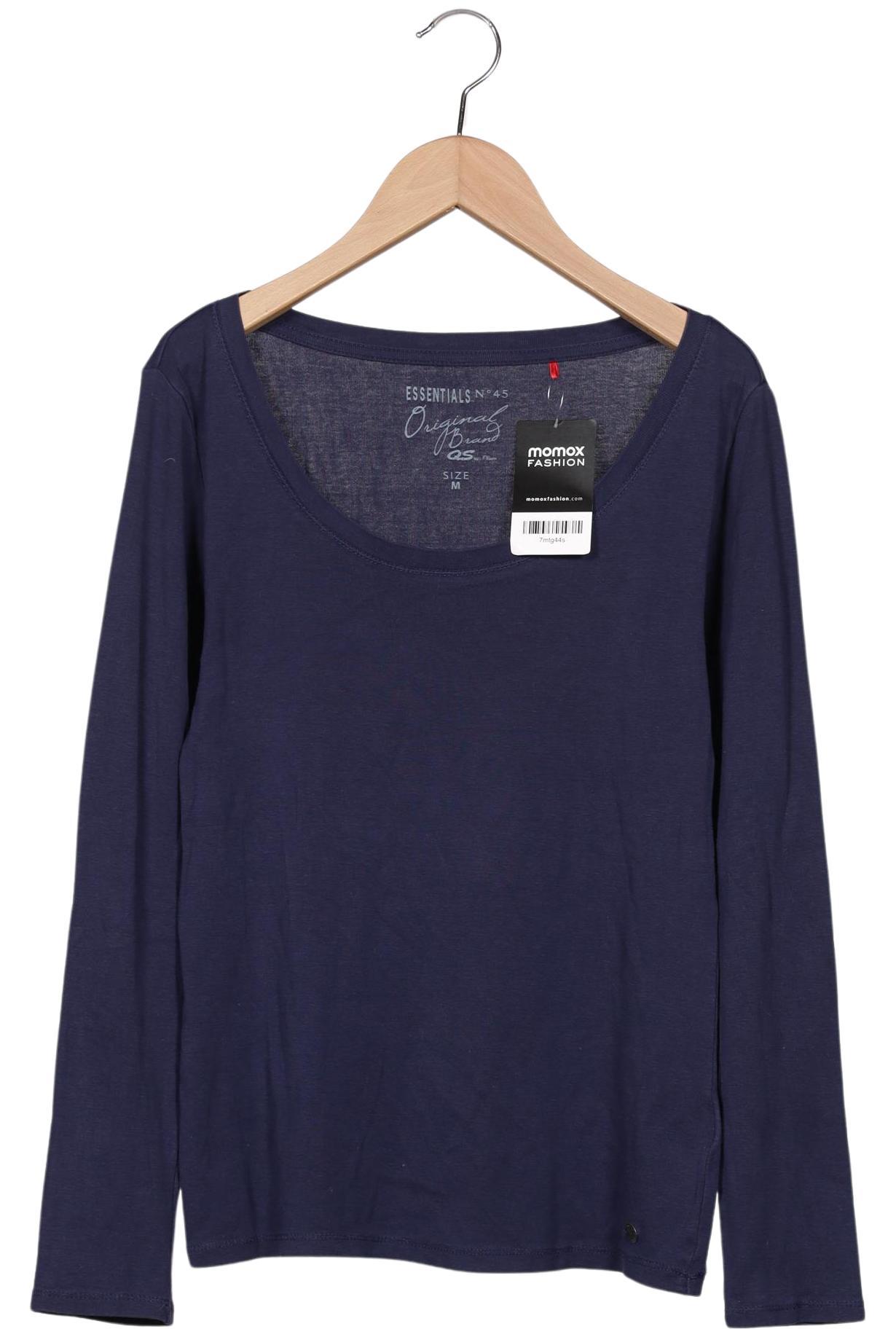 

QS by s.Oliver Damen Langarmshirt, marineblau, Gr. 38