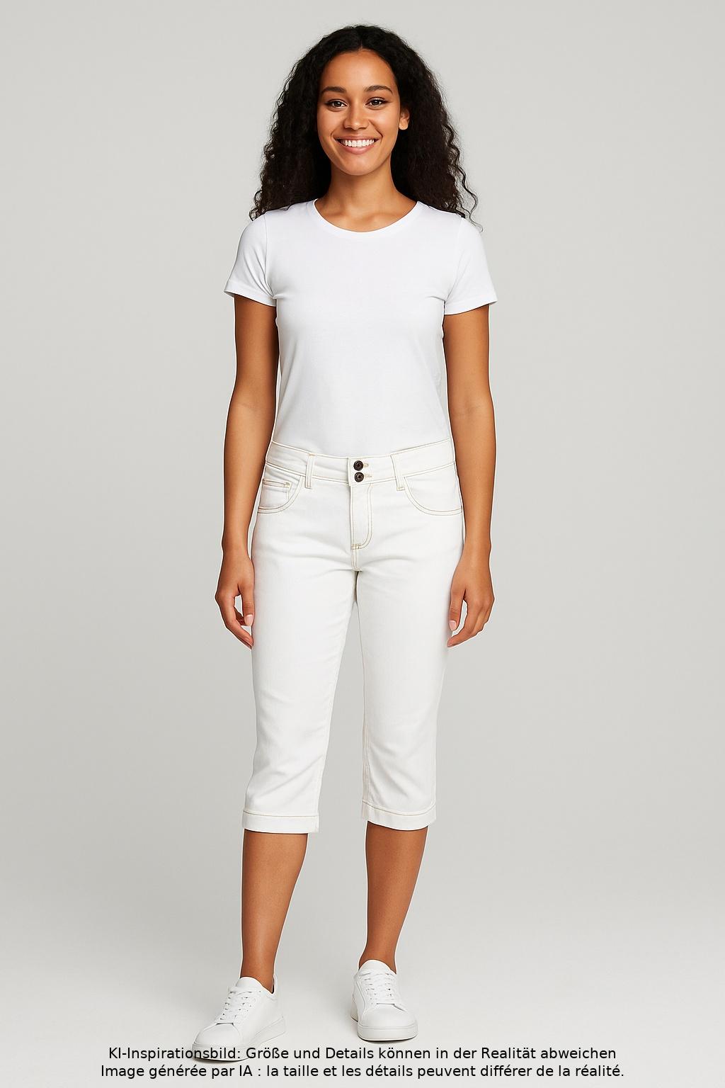 

QS by s.Oliver Damen Jeans, cremeweiß, Gr. 38