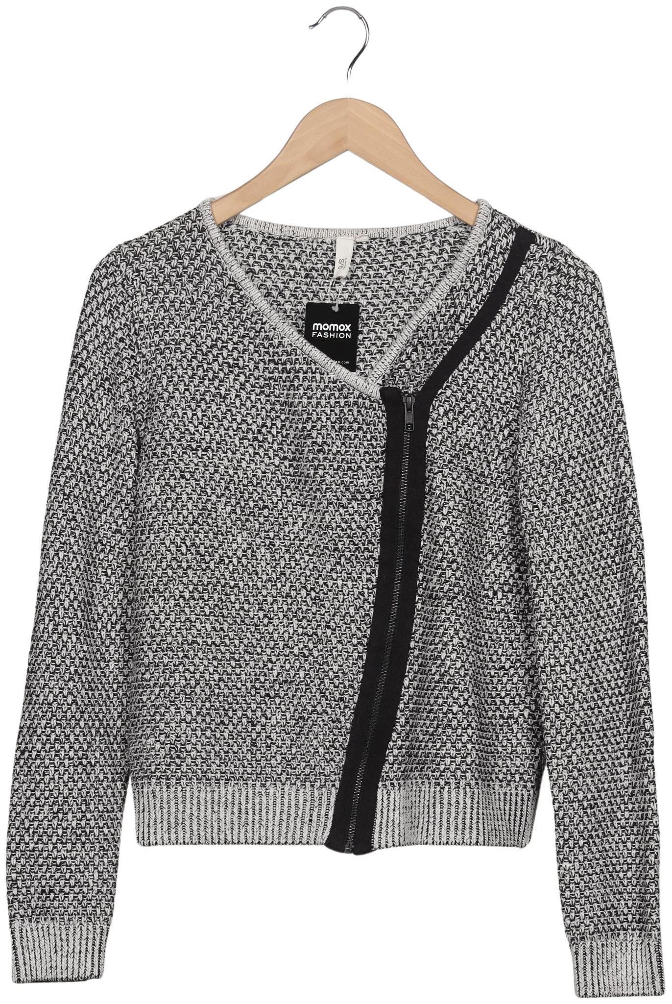 

QS by s.Oliver Damen Strickjacke, grau, Gr. 38