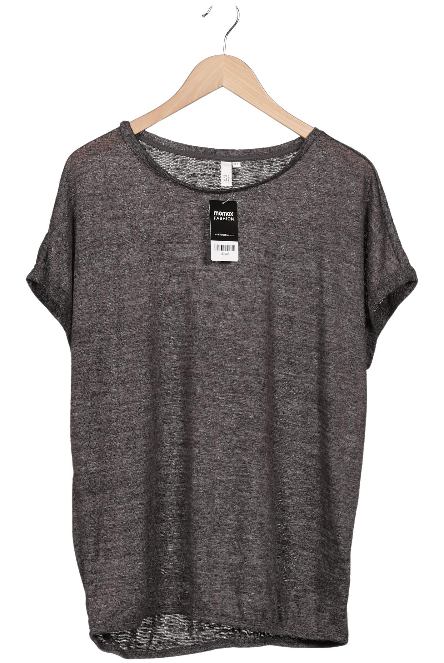 

QS by s.Oliver Damen T-Shirt, grau, Gr. 44