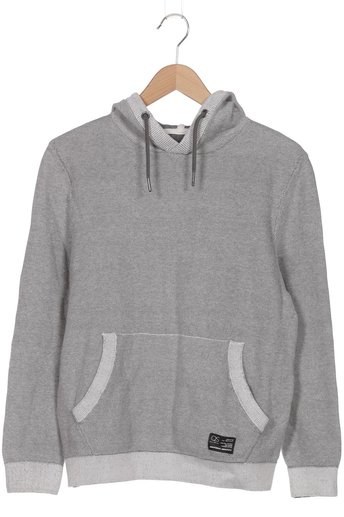 

QS by s.Oliver Damen Kapuzenpullover, grau, Gr. 42