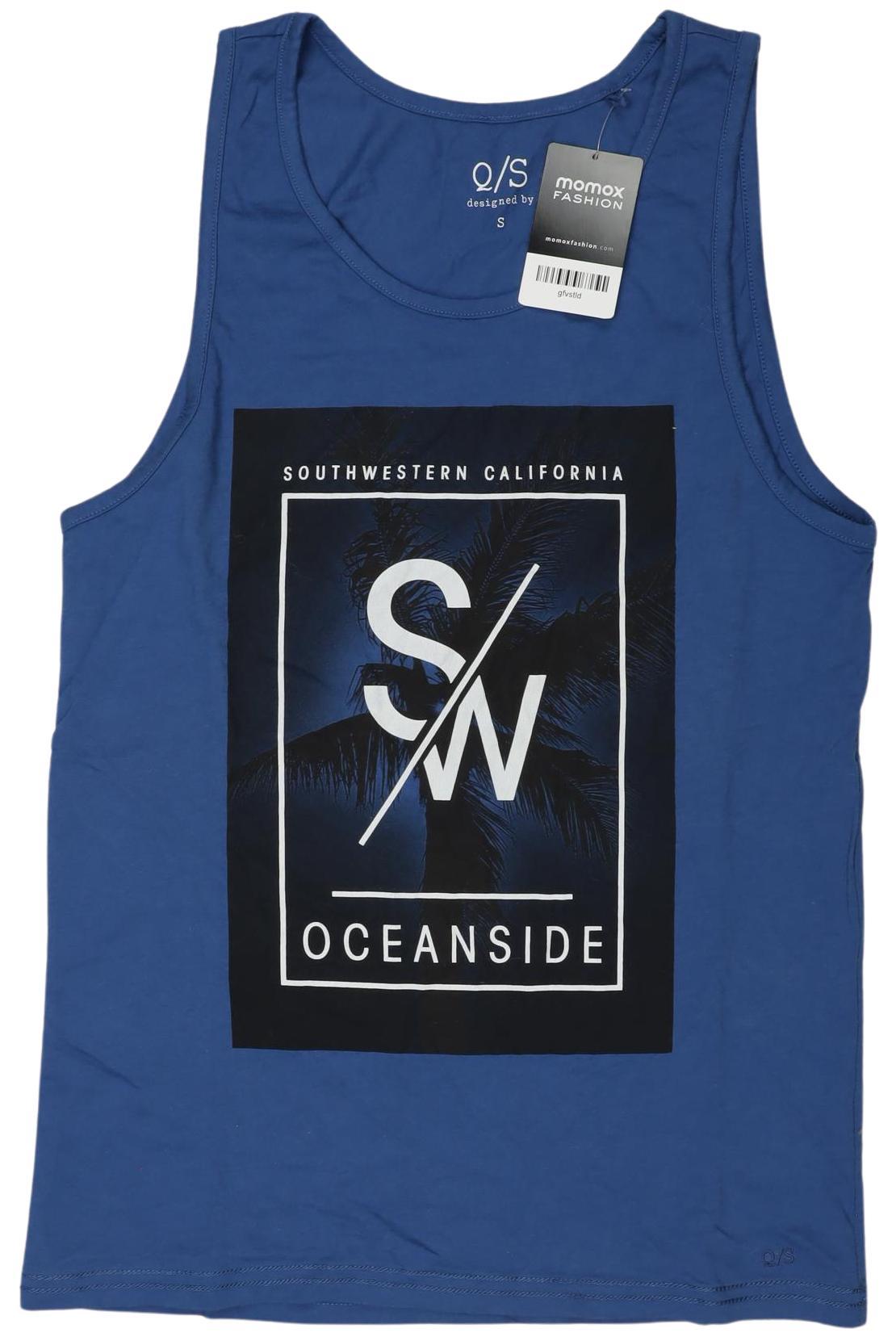 

QS by s.Oliver Herren T-Shirt, blau, Gr. 46