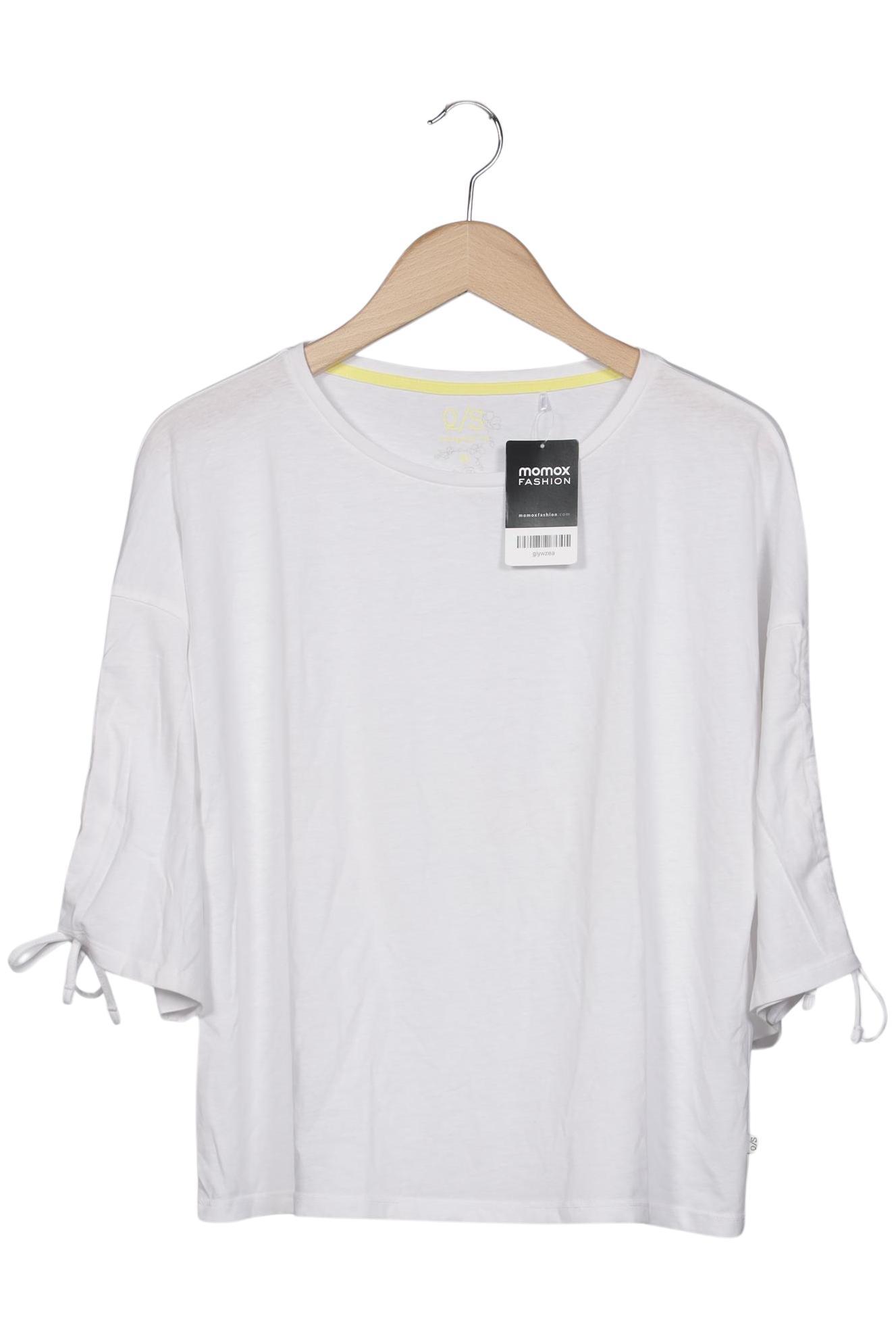 

QS by s.Oliver Damen Langarmshirt, weiß, Gr. 38