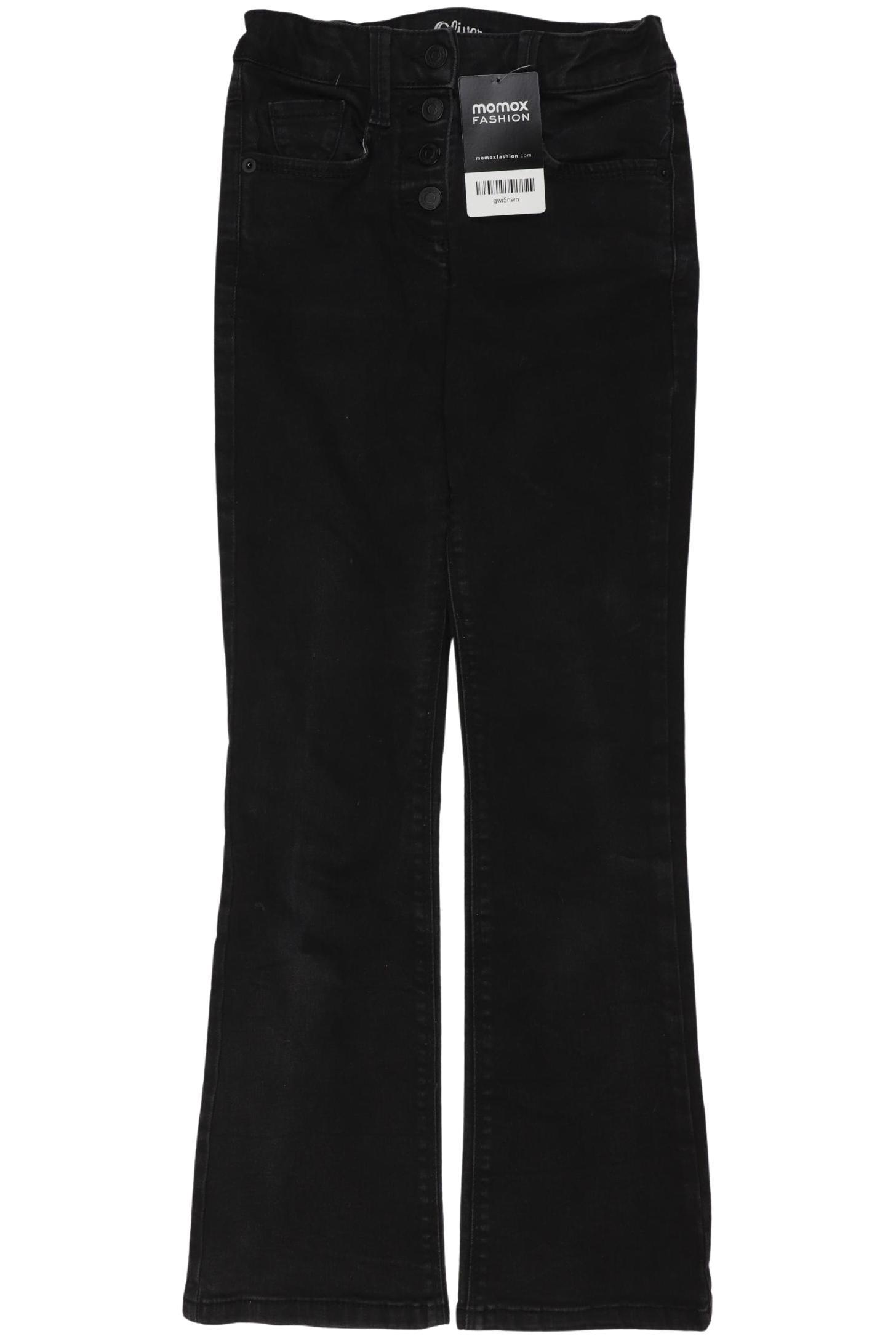 

QS by s.Oliver Mädchen Jeans, schwarz, Gr. 140