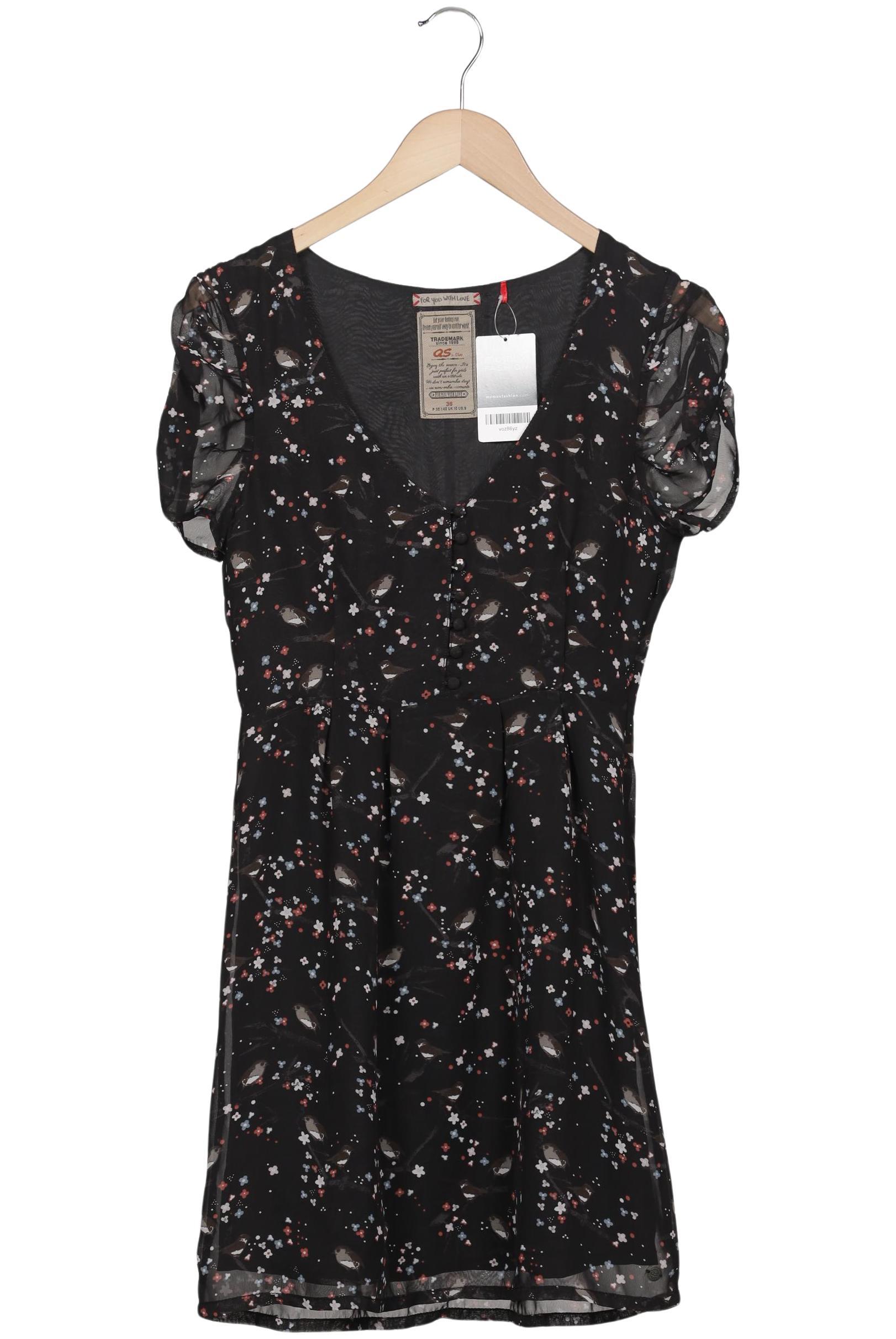 

QS by s.Oliver Damen Kleid, schwarz, Gr. 36