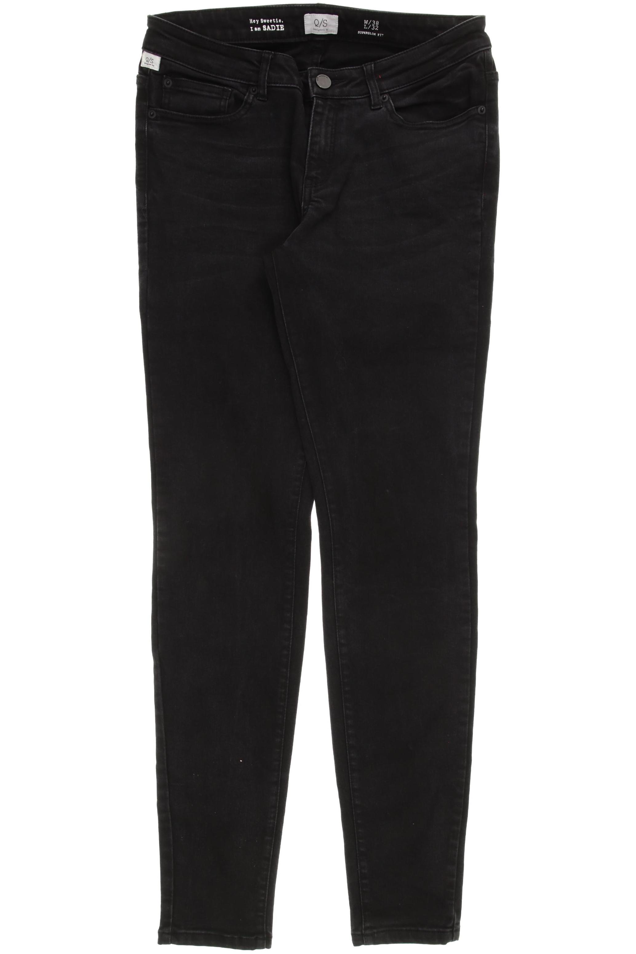 

QS by s.Oliver Damen Jeans, schwarz, Gr. 38