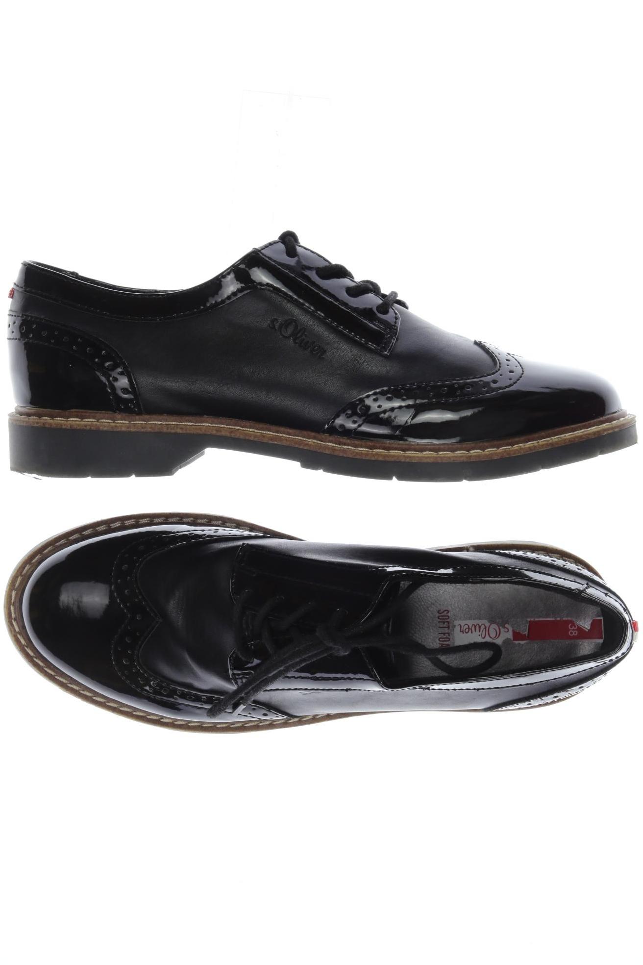 

QS by s.Oliver Damen Halbschuh, schwarz, Gr. 38