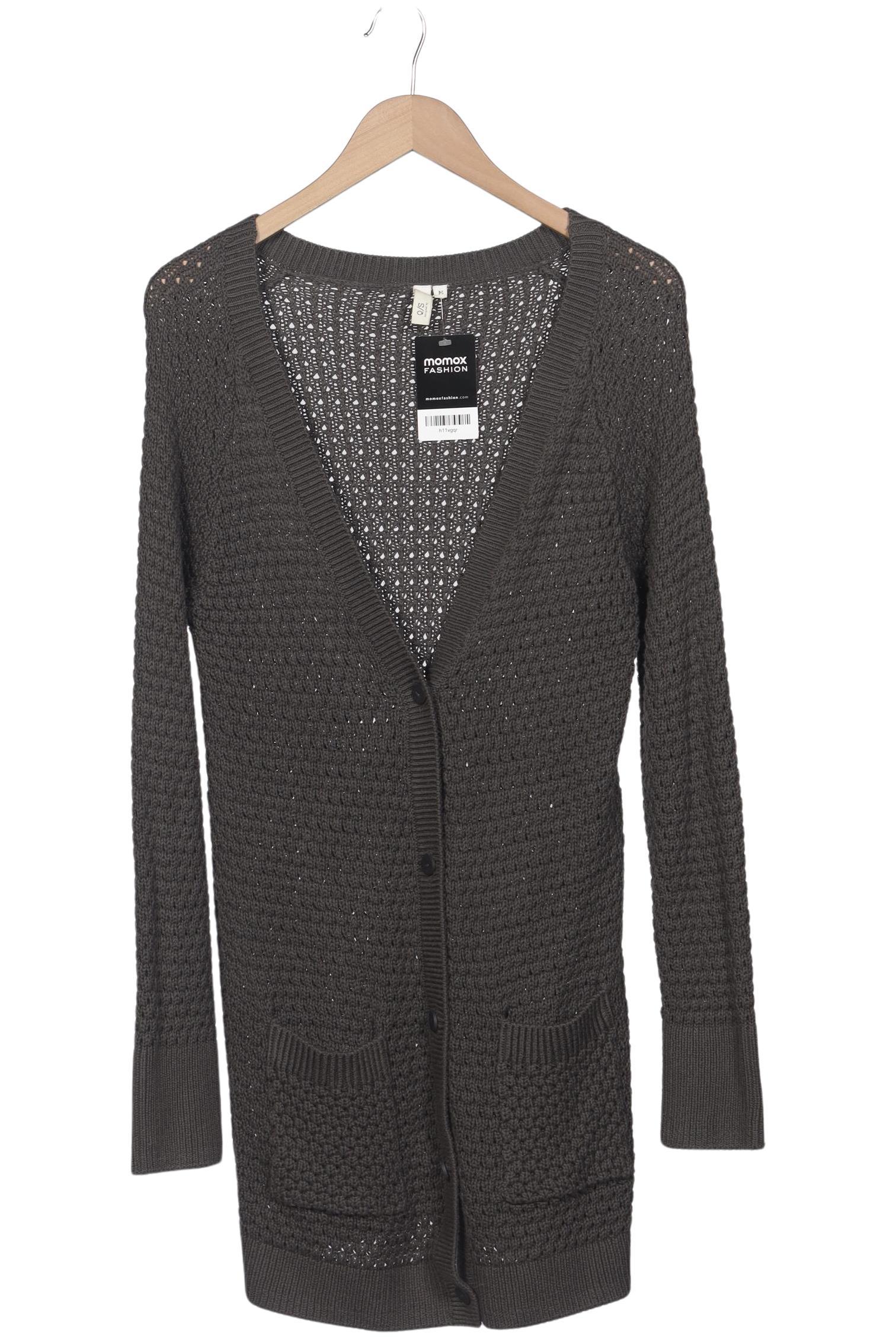 

QS by s.Oliver Damen Strickjacke, grau, Gr. 38