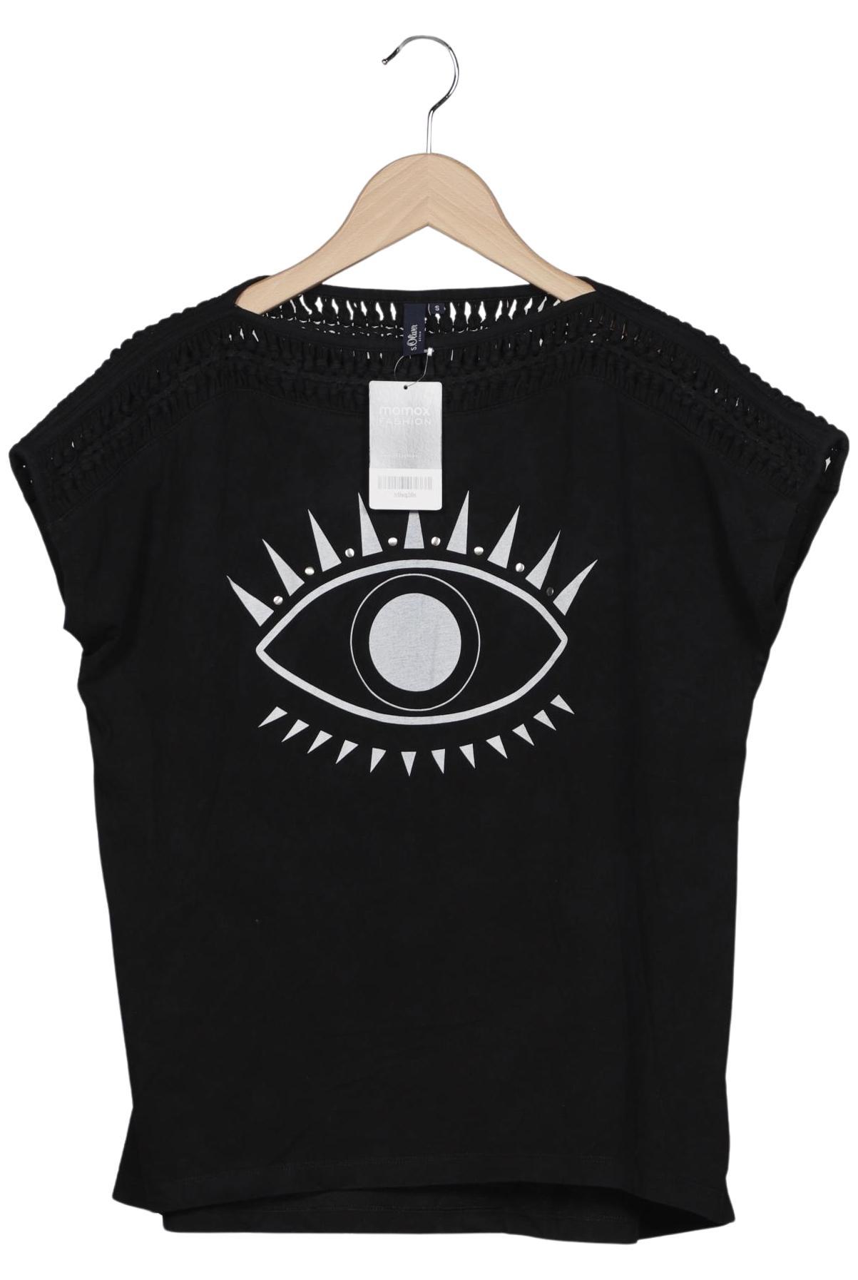 

QS by s.Oliver Damen T-Shirt, schwarz, Gr. 36