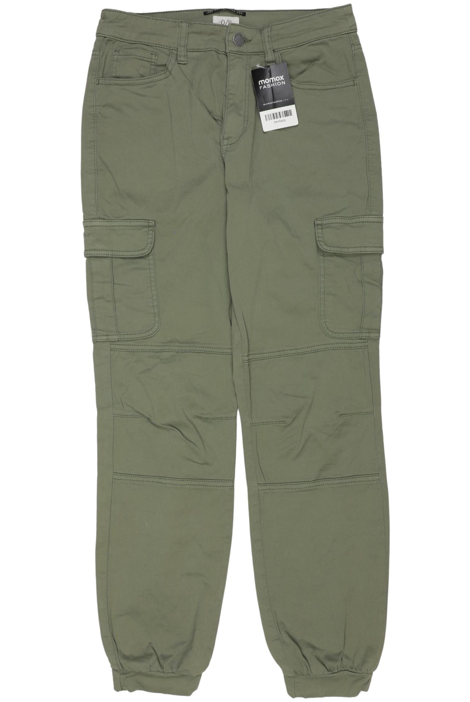 

QS by s.Oliver Damen Stoffhose, grün, Gr. 36