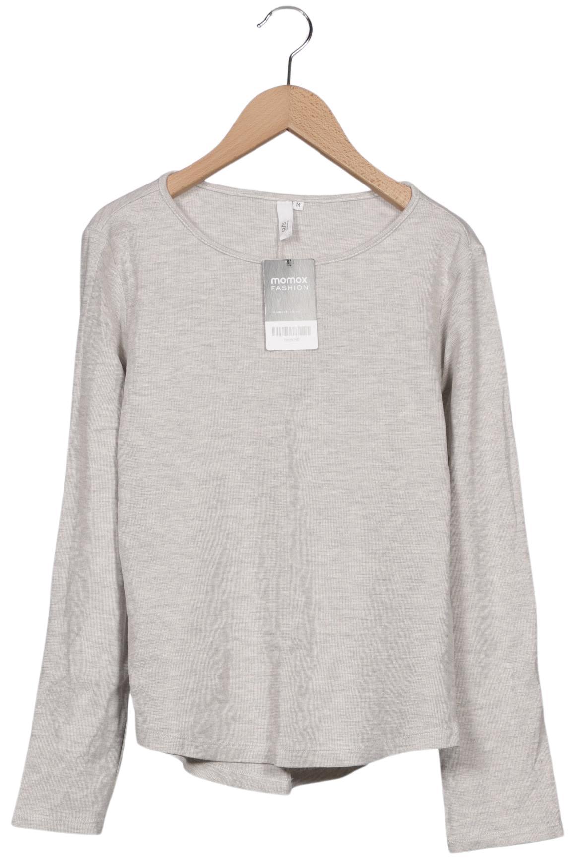 

QS by s.Oliver Damen Langarmshirt, grau, Gr. 38
