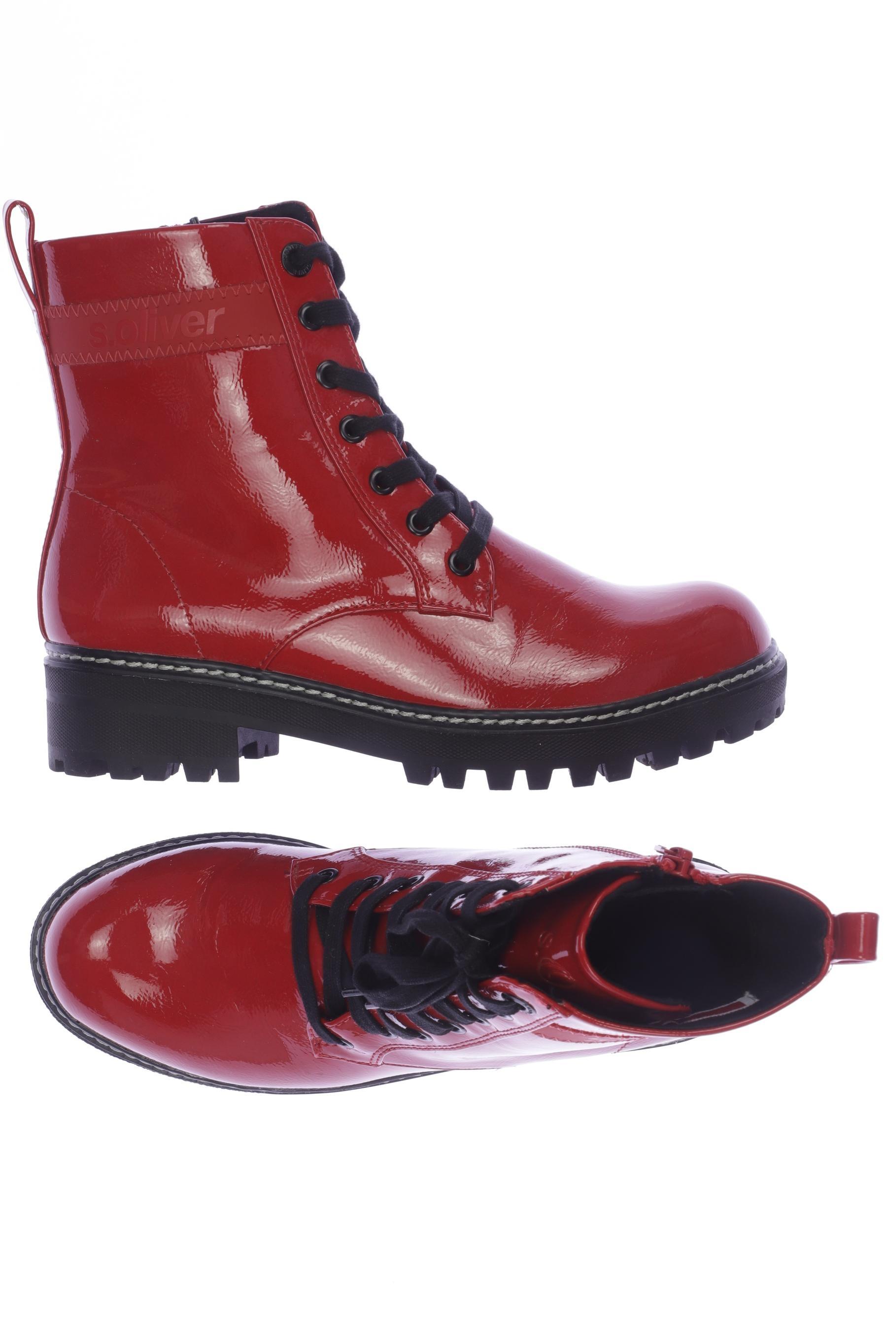 

QS by s.Oliver Damen Stiefelette, rot, Gr. 39