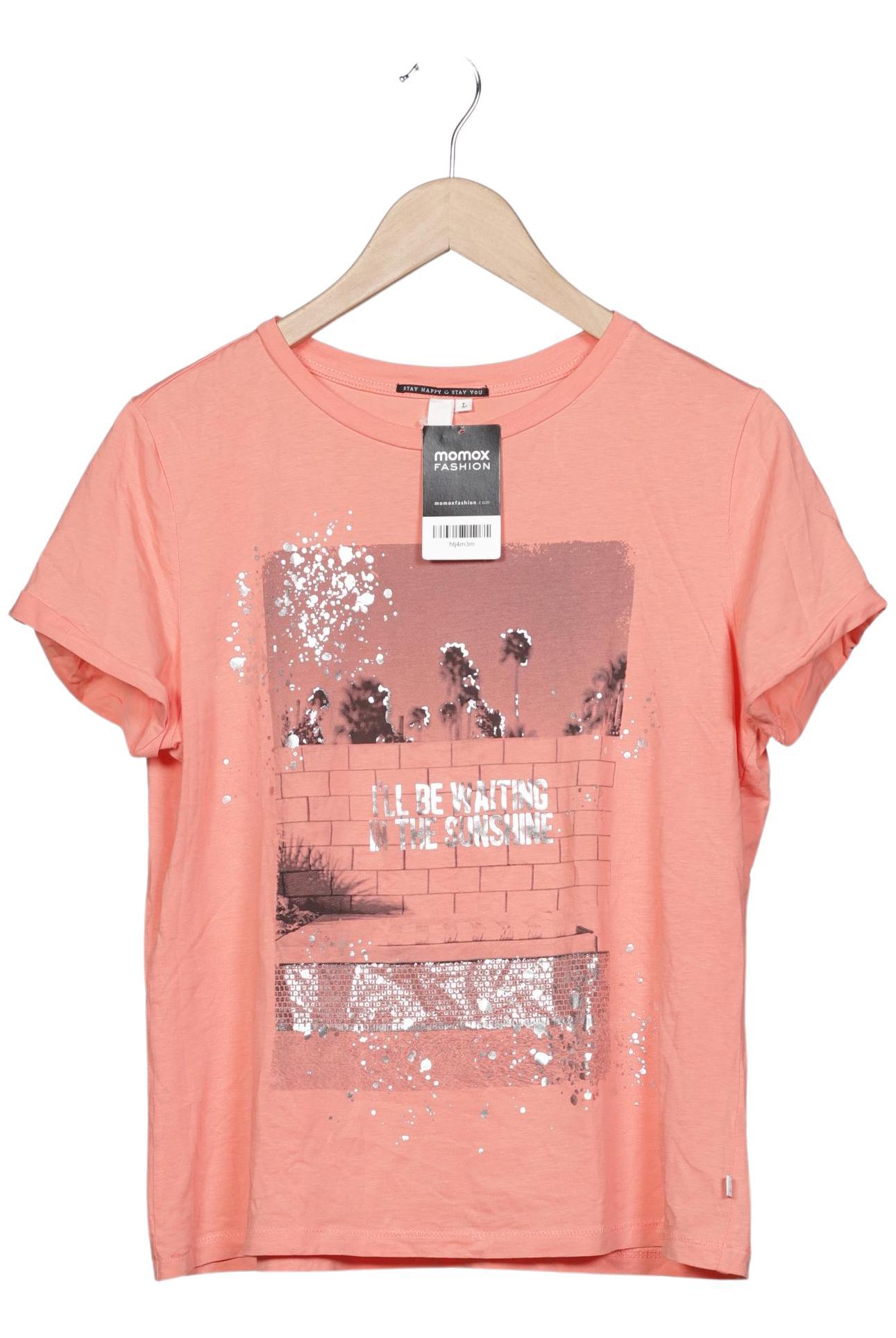 

QS by s.Oliver Damen T-Shirt, orange, Gr. 42