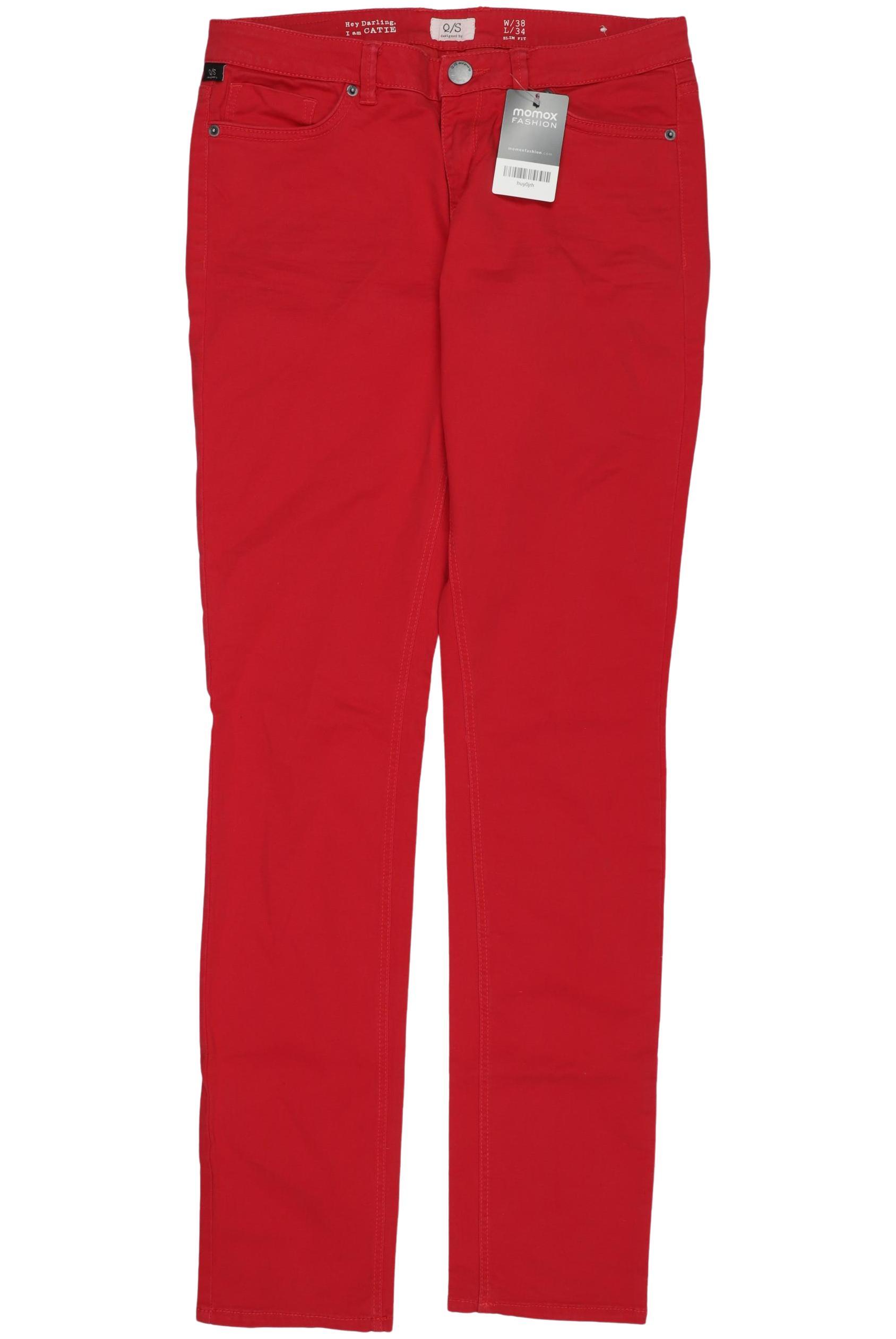 

QS by s.Oliver Damen Jeans, rot, Gr. 38