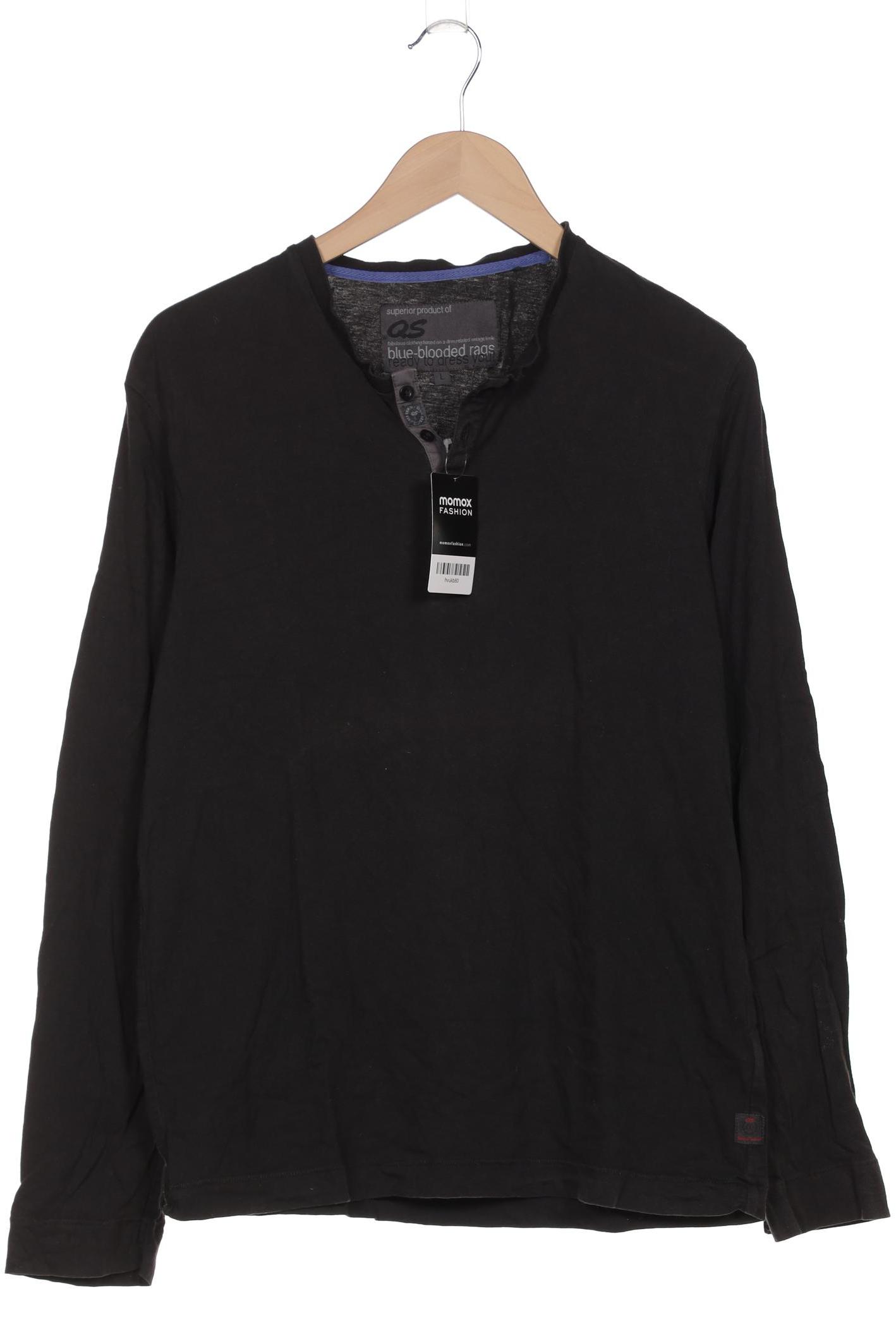 

QS by s.Oliver Herren Langarmshirt, schwarz, Gr. 52