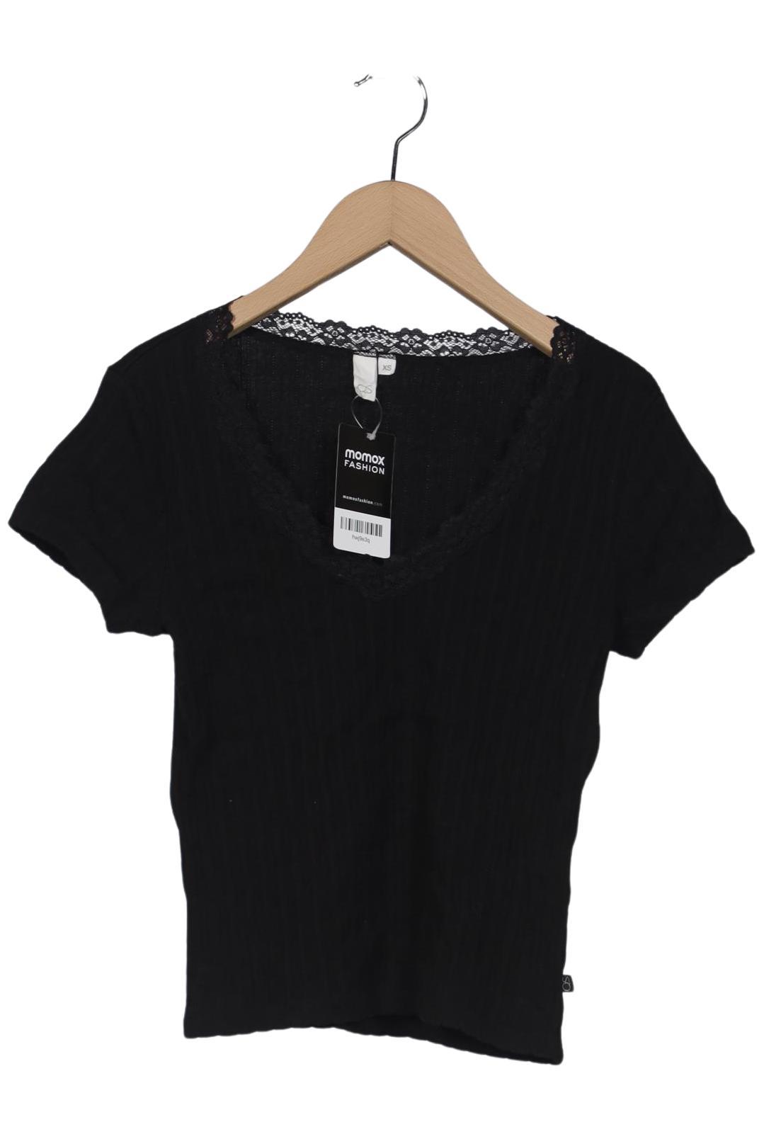 

QS by s.Oliver Damen T-Shirt, schwarz, Gr. 34