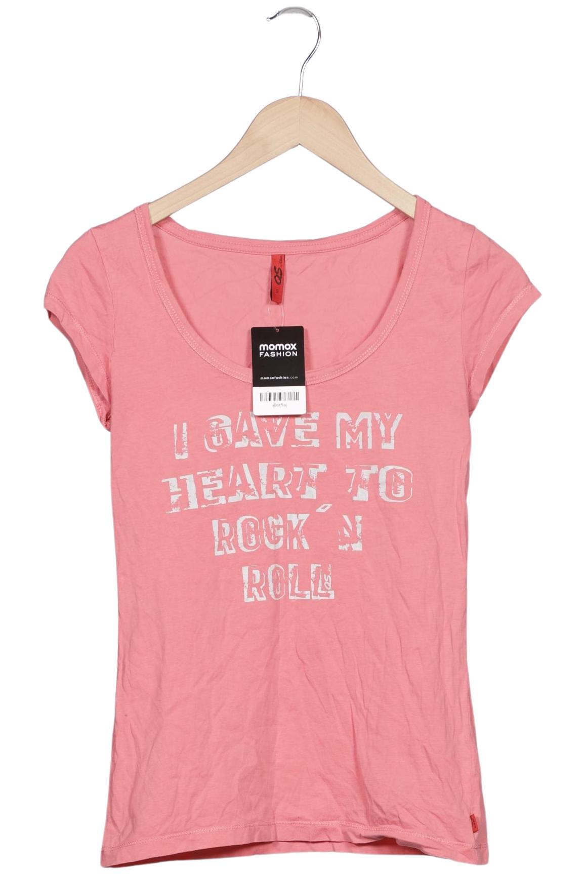 

QS by s.Oliver Damen T-Shirt, pink, Gr. 36