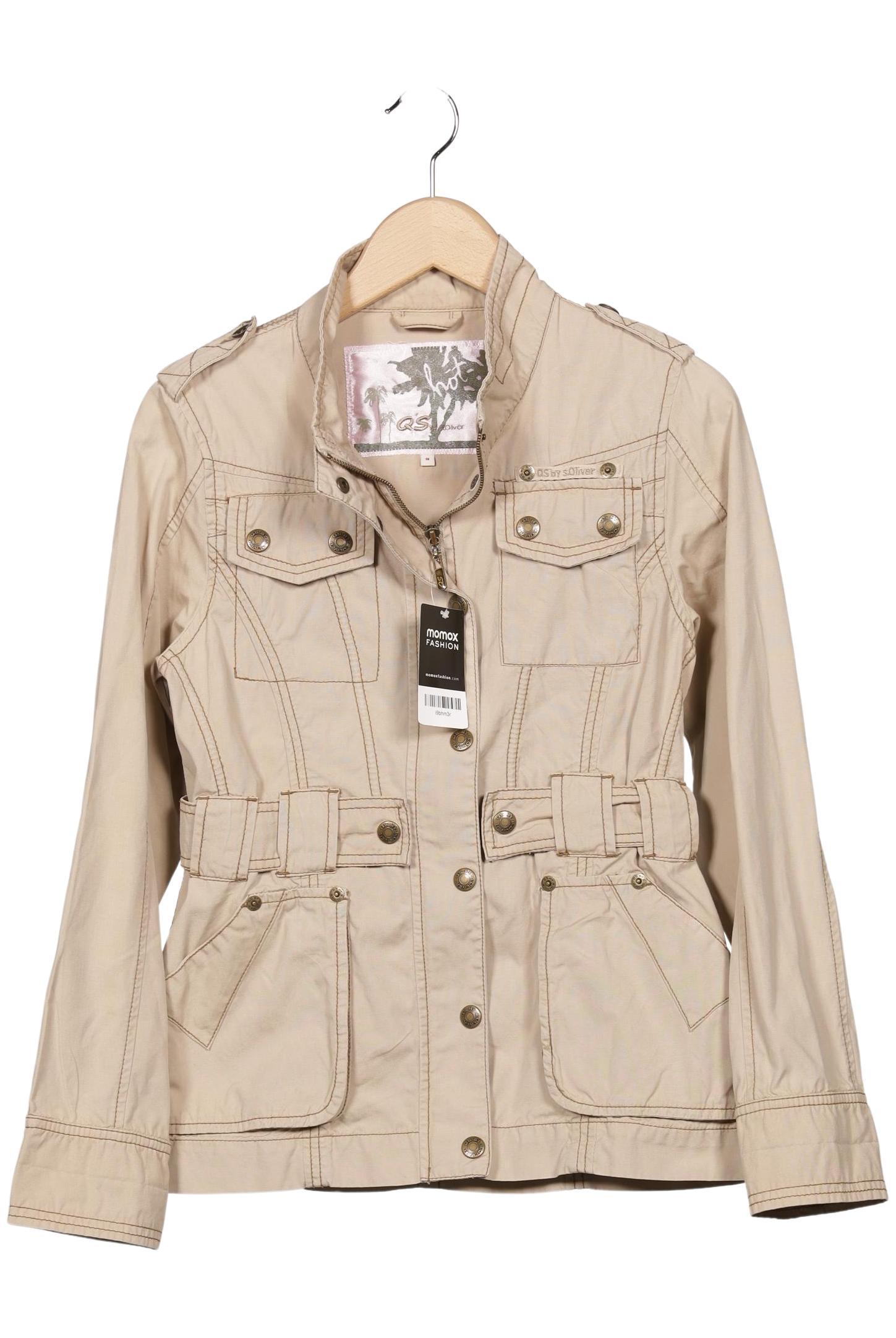 

QS by s.Oliver Damen Jacke, beige, Gr. 36