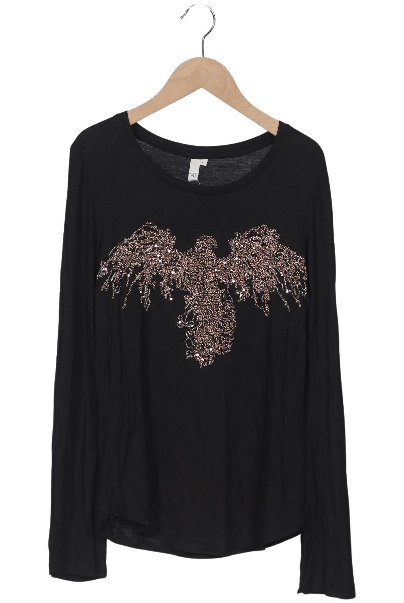 

QS by s.Oliver Damen Langarmshirt, schwarz, Gr. 36