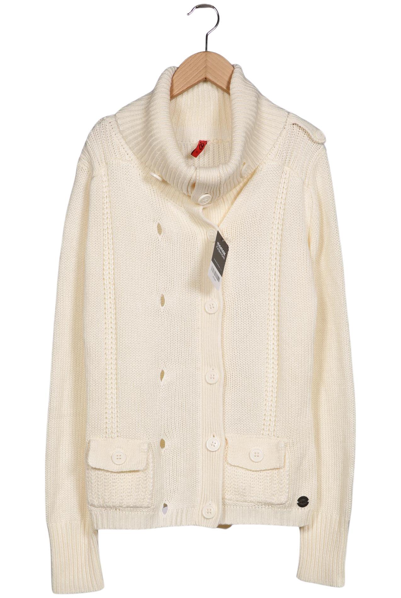 

QS by s.Oliver Damen Strickjacke, cremeweiß, Gr. 44